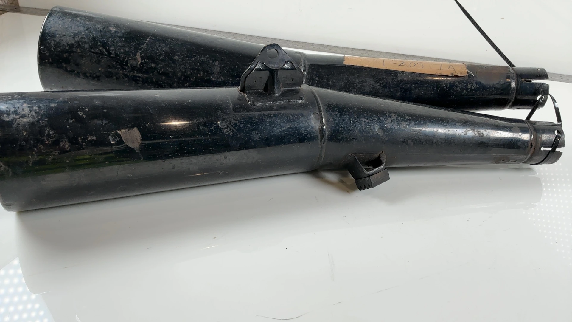 Honda Interceptor VF500F 500cc Exhaust Mufflers 1984-1986 OEM MJ8 Pair SANKEI - Image 6