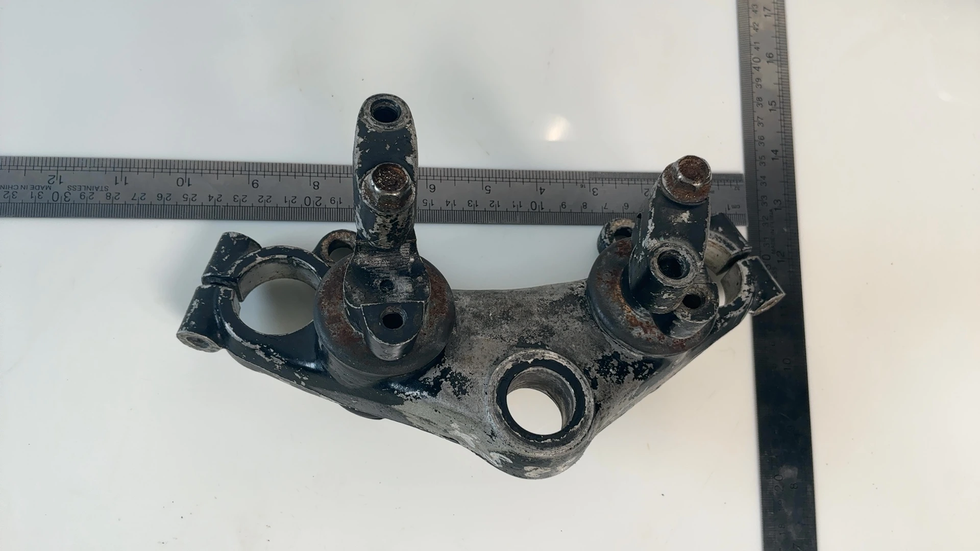 Yamaha XS400 XS360 XS250 400cc Upper Fork Bridge Yoke 1976-1980 OEM 1L9-23435-00 - Image 4