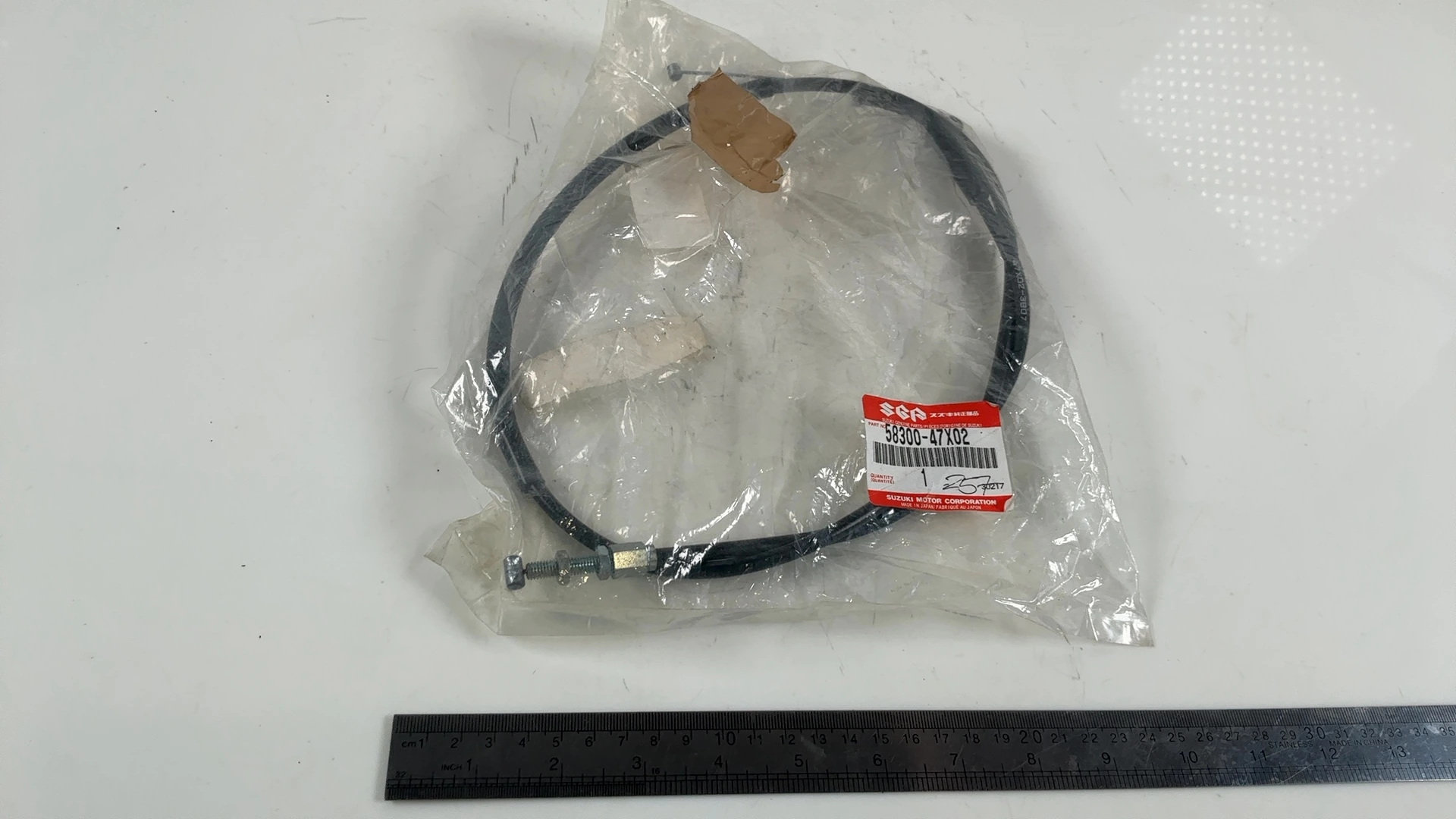 Suzuki GS300L GS300 300cc Throttle Cable Pull 1982-1985 OEM 58300-47X02 - Image 5