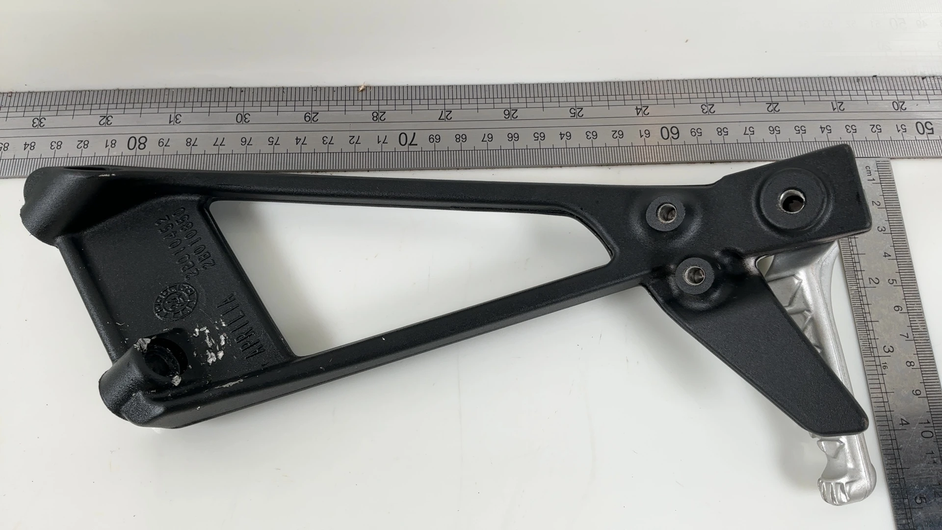 Aprilia RS660 Tuono 660 Rear Left Passenger Footrest Bracket 2021-2025 2B010850 - Image 3
