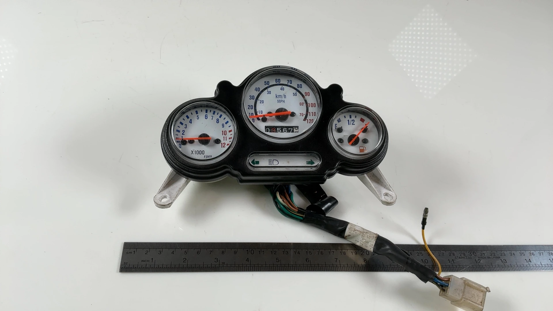 Lambretta Uno Uno150 150cc Speedometer Gauge Cluster 2007-2009 H12 - Image 5