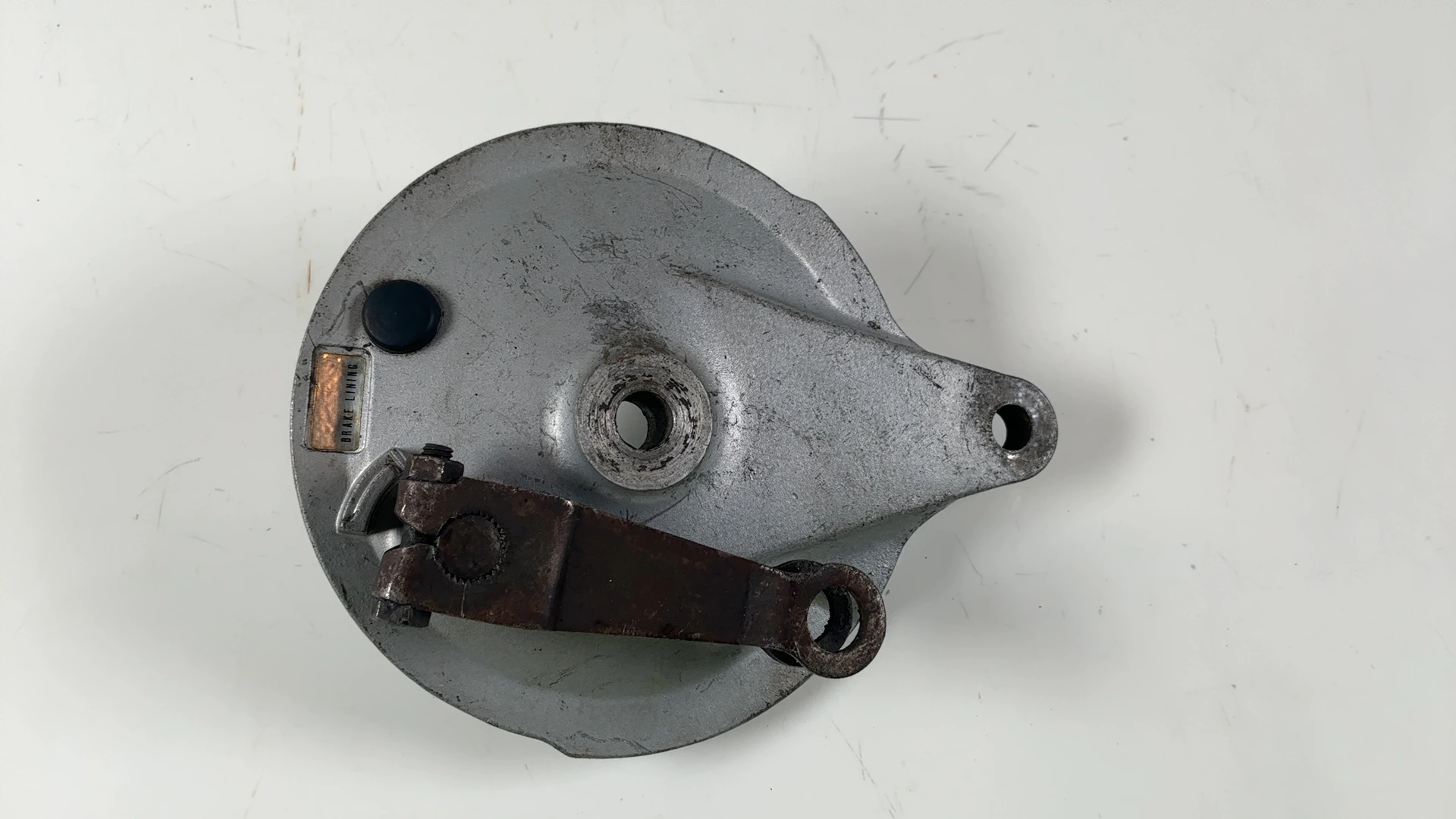 Yamaha RS100 1Y8 100cc Rear Brake Hub Plate 1974-1979 OEM 339-25320-10-00 1M801 - Image 6