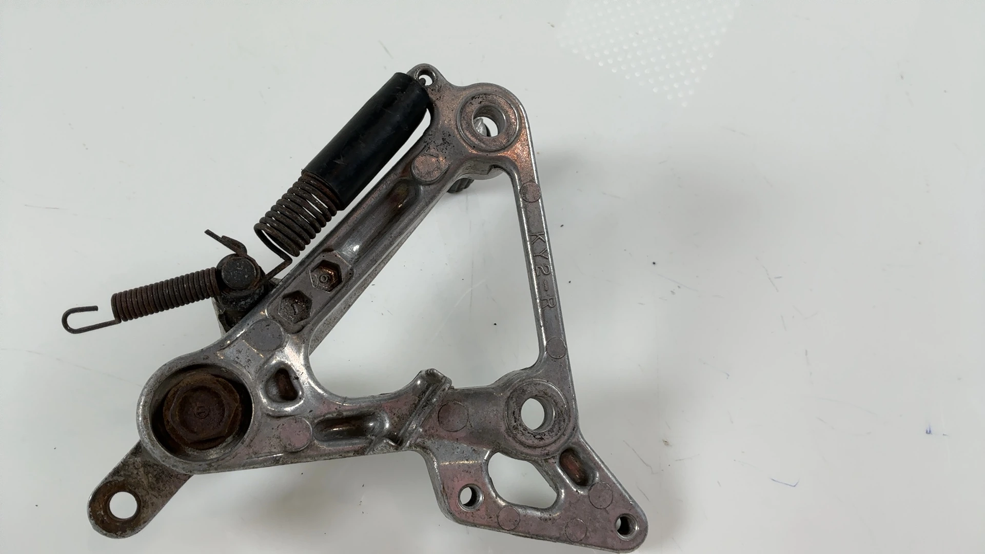 Honda CBR400RR NC23 400cc Front Right Footrest Bracket 1988-89 OEM 50611-KY2-700 - Image 6