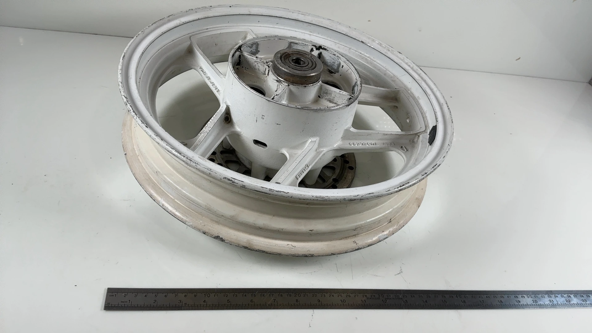 Kawasaki Ninja 600R ZX600C 600cc Rear Wheel Rim 1988-1997 OEM 41073-1323-X4 - Image 4
