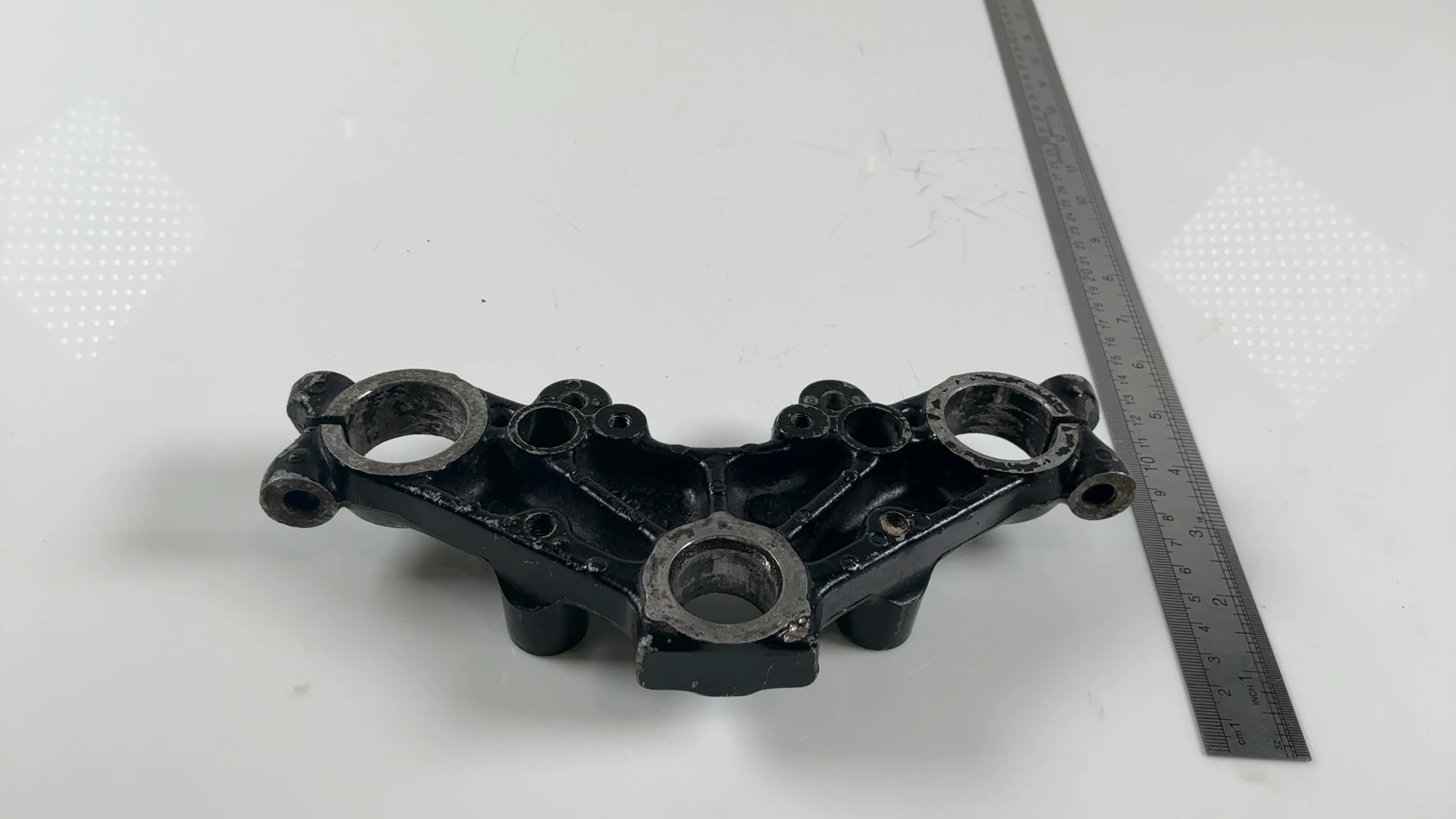 Yamaha RD125LC RD125 Upper Triple Clamp Fork Bridge 1982-84 OEM 10W-23435-00-98 - Image 3