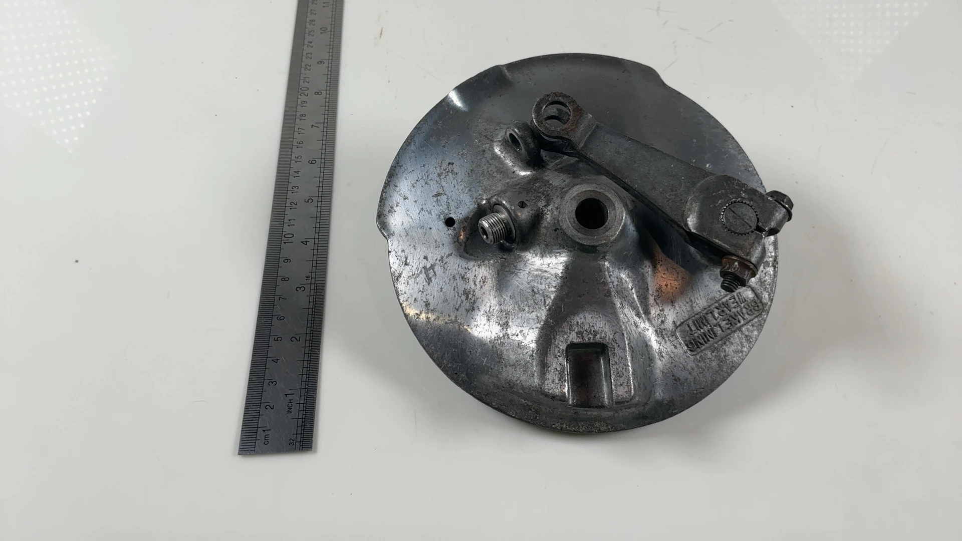 Suzuki TC125 Prospector 125 CC Front Brake Plate 1974-1975 OEM 54210-28001 - Image 4