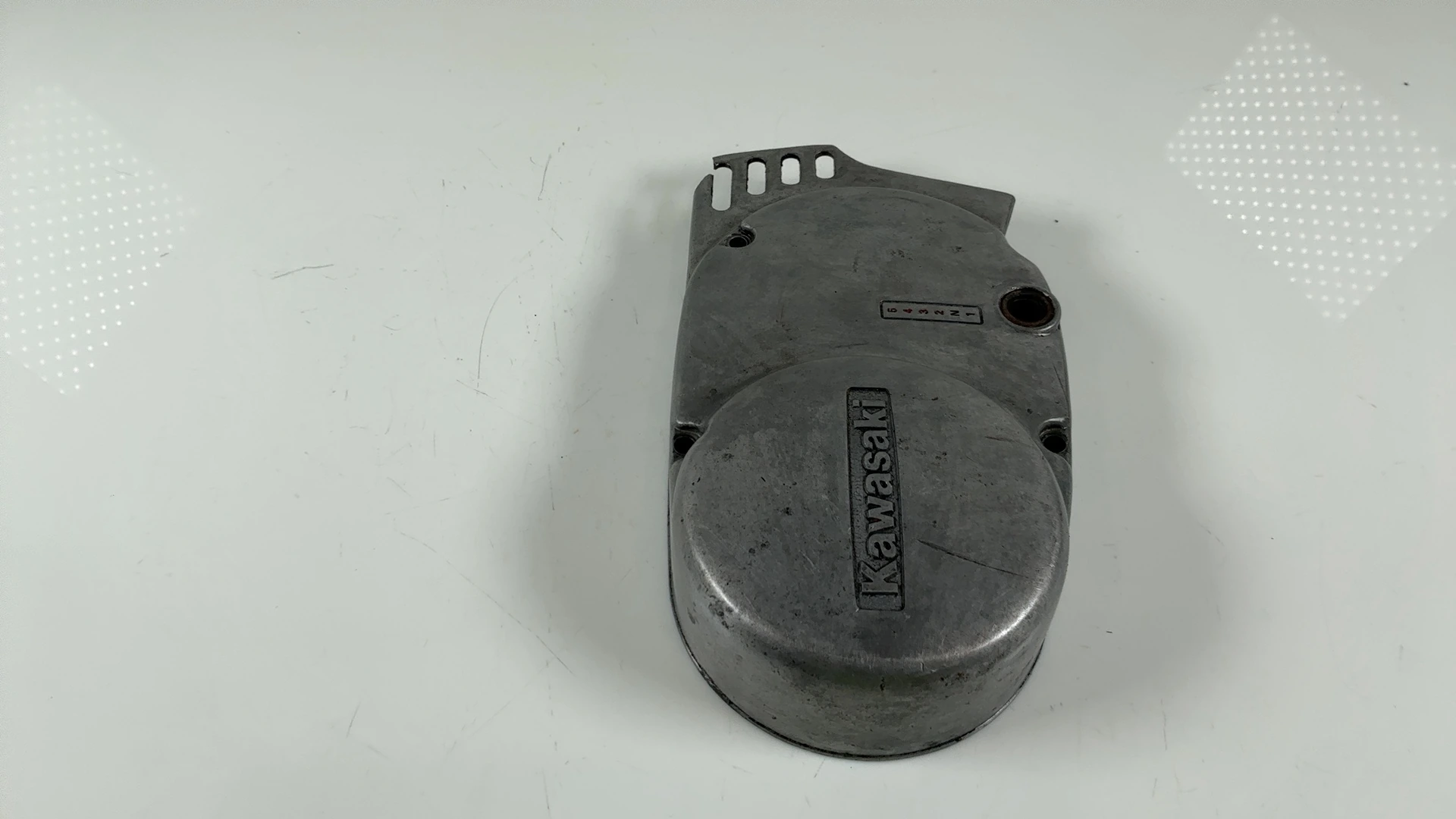 Kawasaki KE100 KE100-B 100cc Left Stator Sprocket Cover 1982-2001 OEM 14031-1043 - Image 4