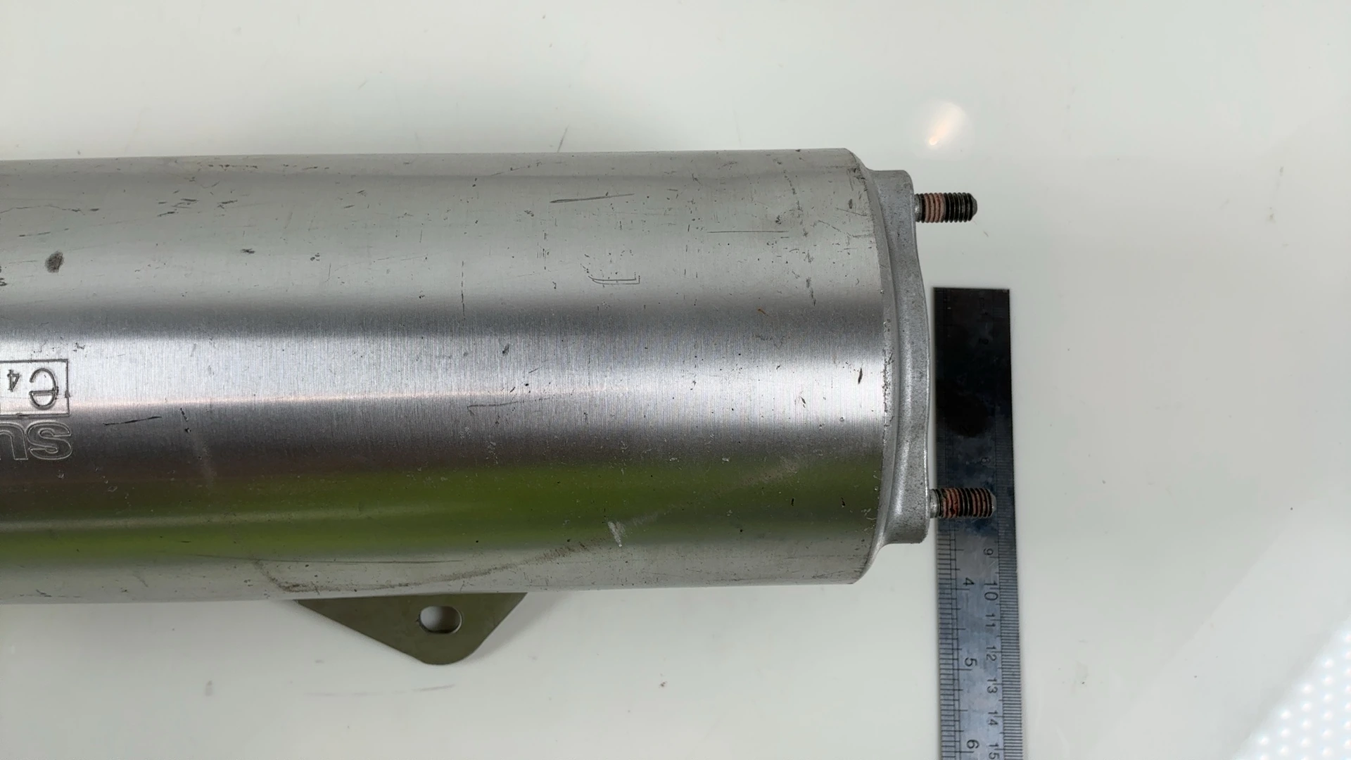 Suzuki Hayabusa GSX1300R 1300 Left Exhaust Muffler 1999-2007 OEM 14340-24F00-H01 - Image 5