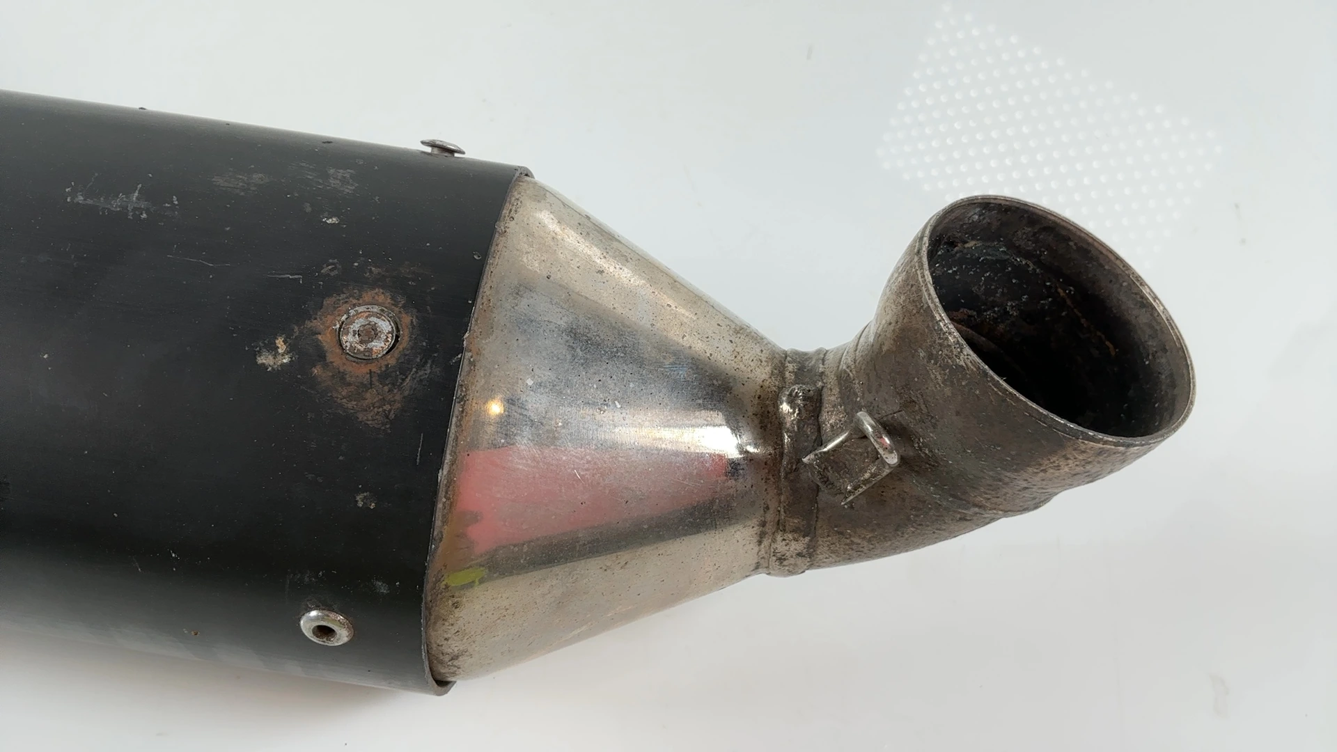 KTM Duke II 640 LC4 640CC Left Exhaust Muffler Silencer 1999-06 OEM 58705070000 - Image 6