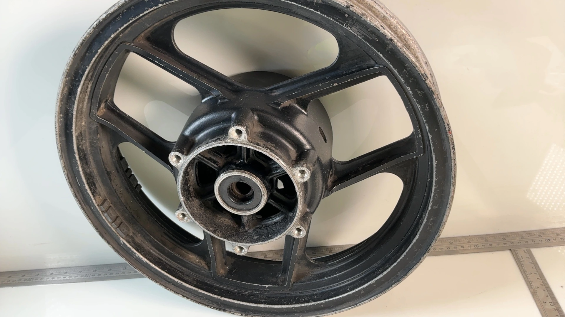 Kawasaki GPZ600R Ninja ZX600A 600cc Rear Wheel Rim 1985-89 OEM 41073-1310 R1181 - Image 5