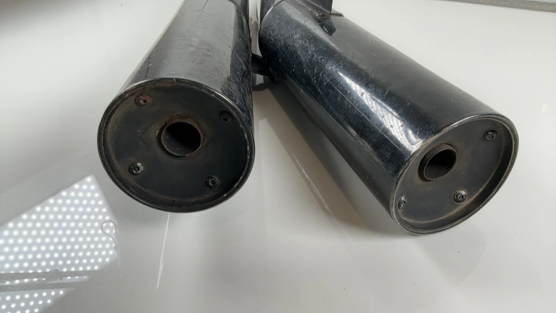 Honda Interceptor VF500F 500cc Exhaust Mufflers 1984-1986 OEM MJ8 Pair SANKEI - Image 5