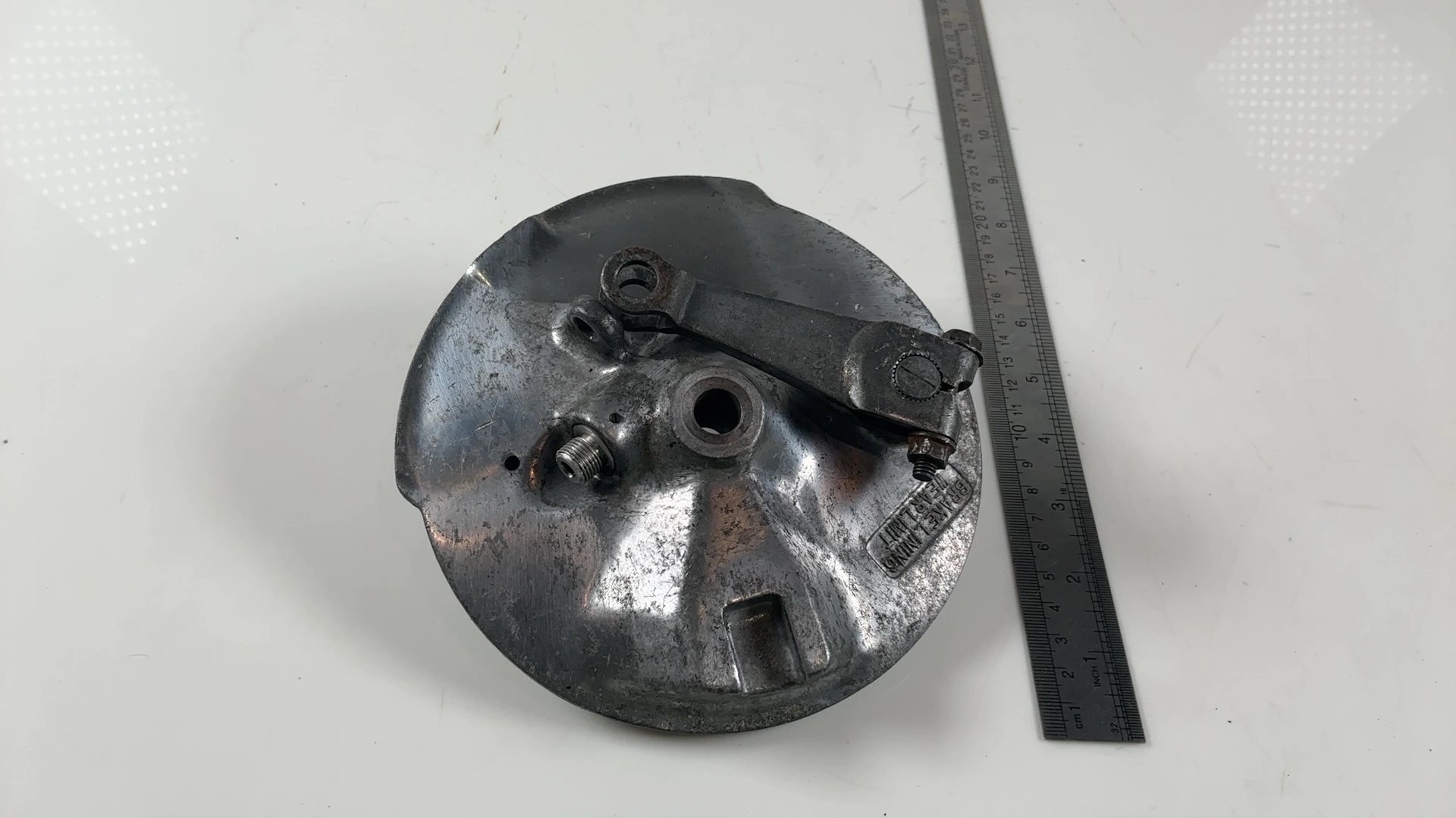 Suzuki TC125 Prospector 125 CC Front Brake Plate 1974-1975 OEM 54210-28001 - Image 3