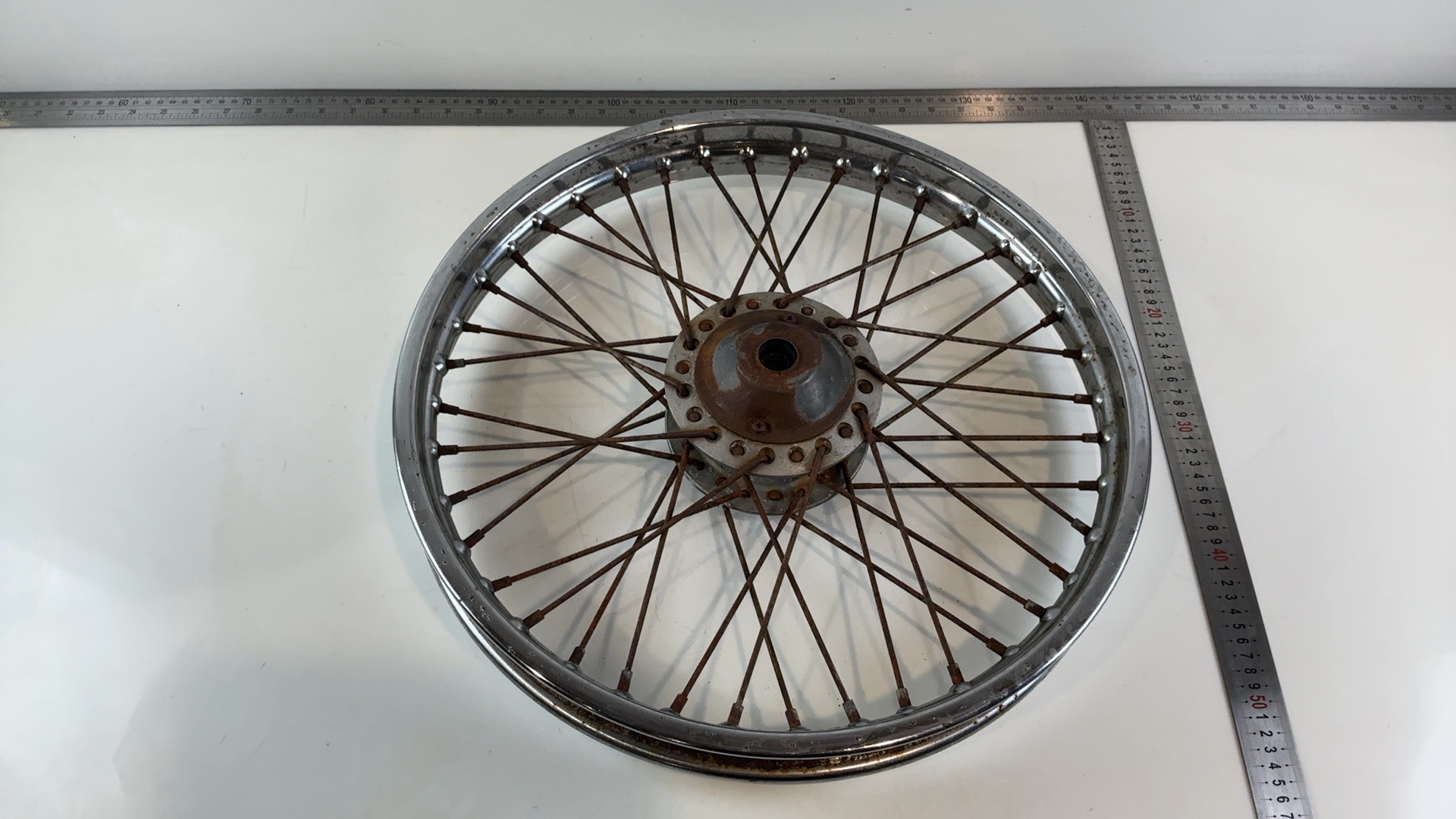 Kawasaki CSR 305 KZ305 305cc Front Spoked Wheel Rim 1981-1988 OEM 41025-1007 - Image 4