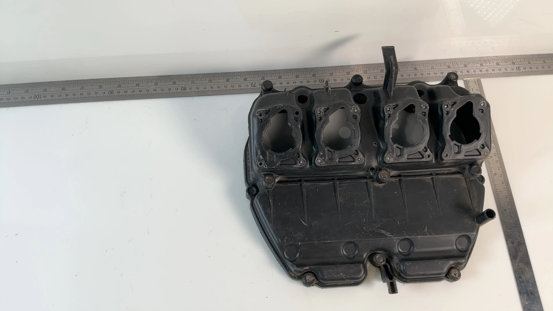 Honda CBR600F2 PC25 600cc Airbox Lower Filter Base Plate 1991-1994 OEM 17231-MV9 - Image 3