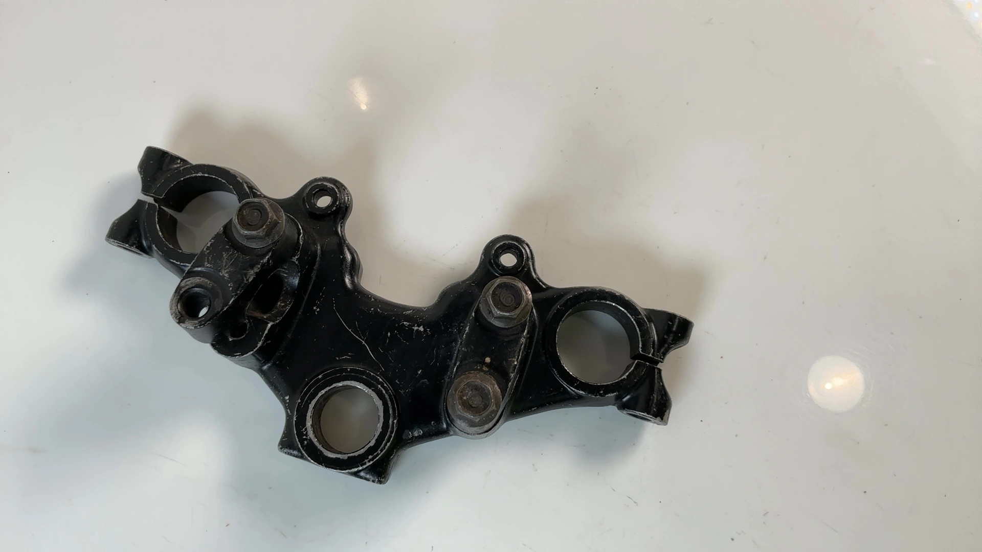 Yamaha RD125LC 10W 125cc Upper Fork Bridge Yoke 1982-1984 OEM 10W-23435-00-98 - Image 6