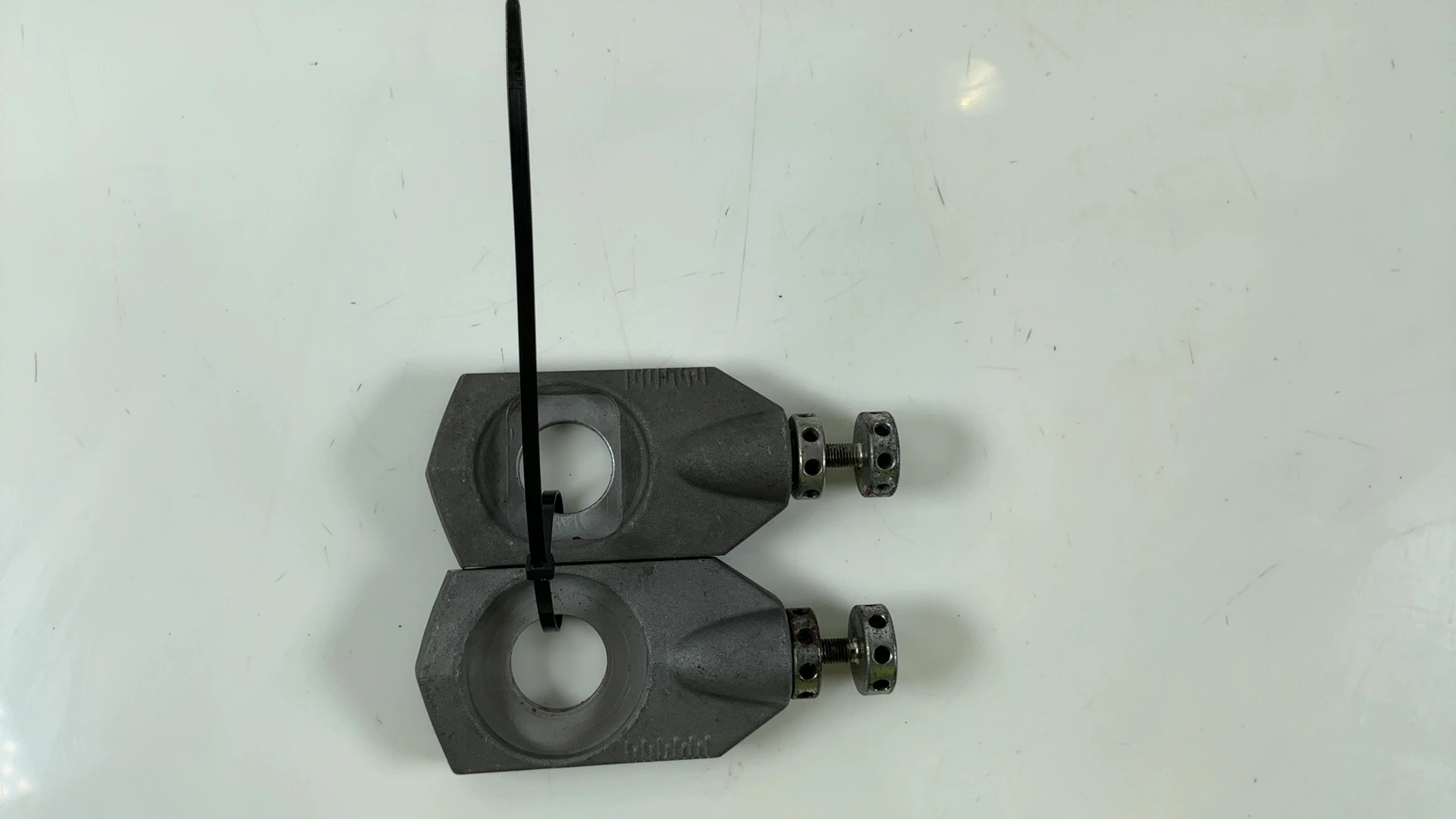 Ducati 749 999 749cc 999cc Swingarm Chain Adjuster Block 2003 2004 OEM 37310353A - Image 2