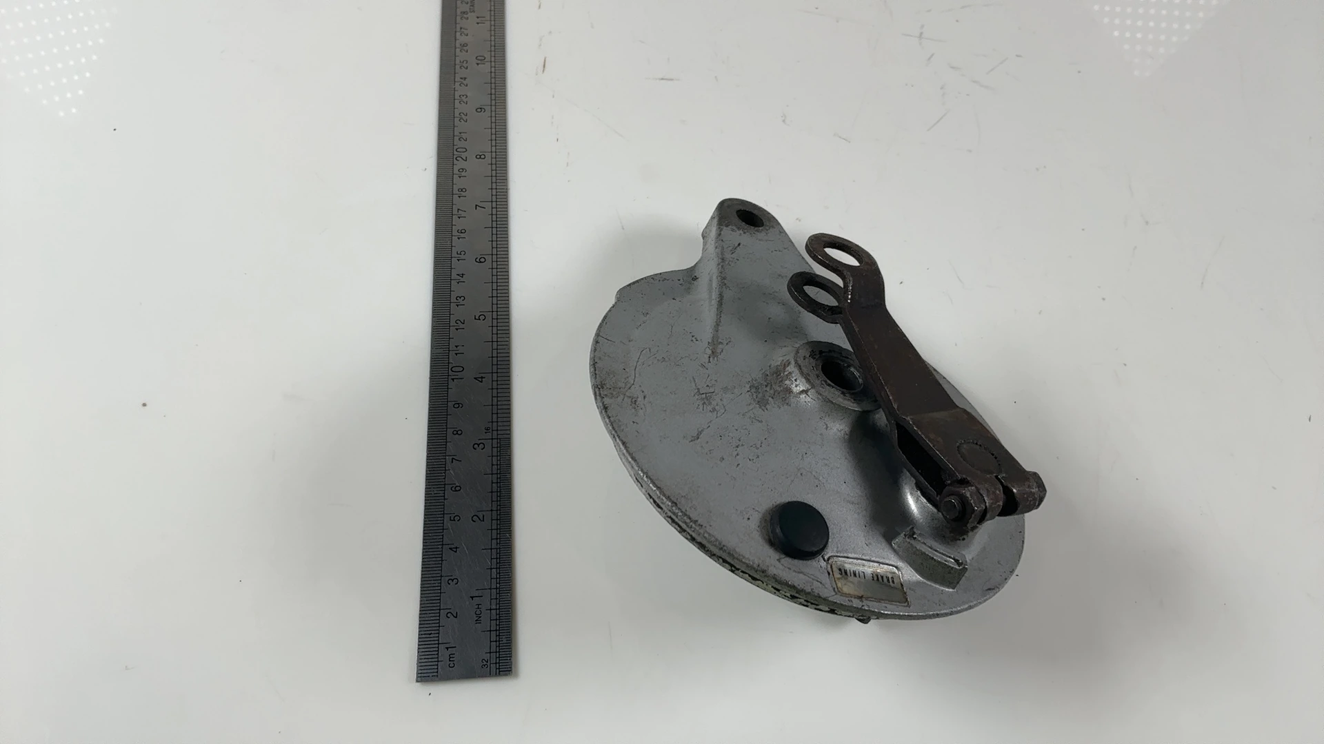 Yamaha RS100 1Y8 100cc Rear Brake Hub Plate 1974-1979 OEM 339-25320-10-00 1M801 - Image 4