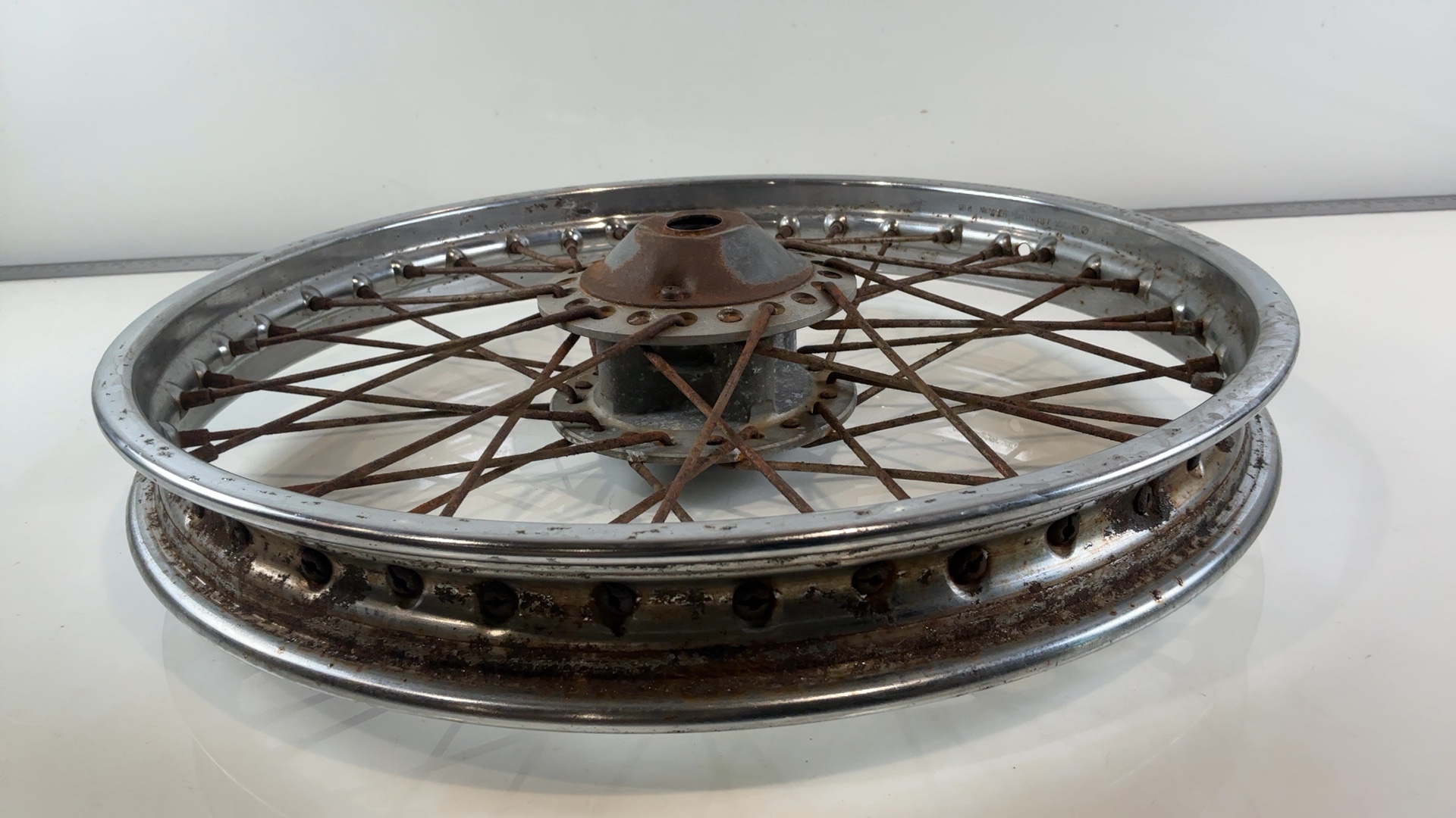 Kawasaki CSR 305 KZ305 305cc Front Spoked Wheel Rim 1981-1988 OEM 41025-1007 - Image 2