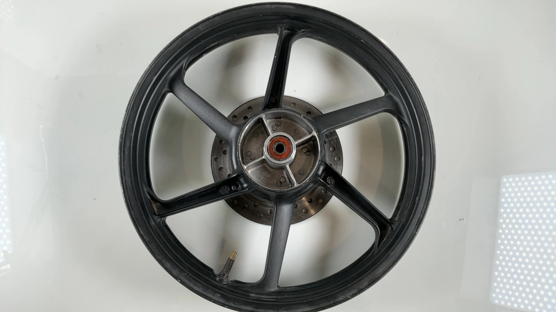 Honda CBR 125 R 125cc Rear Wheel Rim 2004-2010 OEM 42650-KPP-901ZA Enkei 89S - Image 6