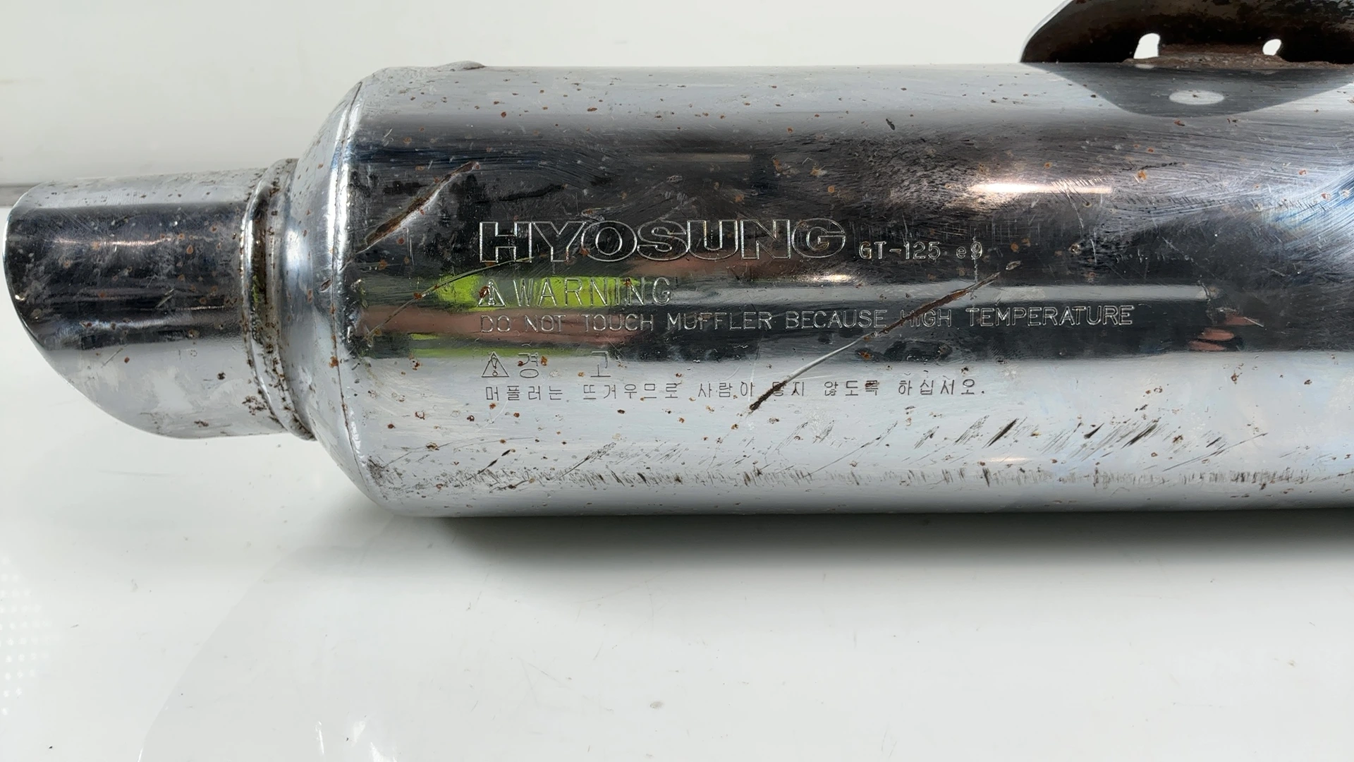 Hyosung GT Comet GT-125 125cc Exhaust Muffler 2002-2008 OEM 14150HM7902PAM HM790 - Image 5