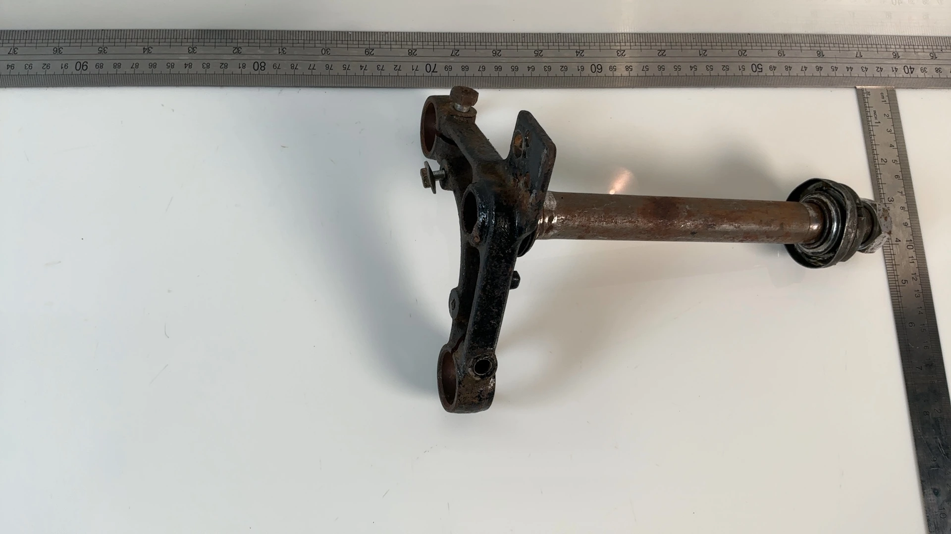 Honda CB100 CL100 100cc Lower Triple Tree Clamp Stem 1970-72 OEM 53200-028-000B - Image 3