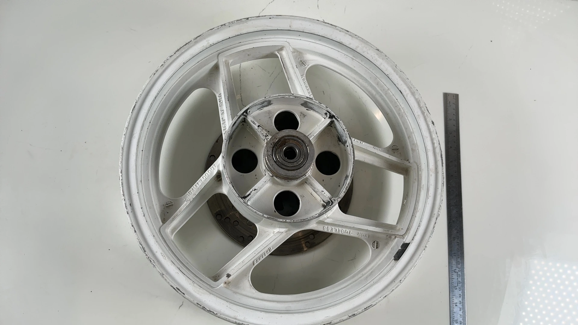 Kawasaki Ninja 600R ZX600C 600cc Rear Wheel Rim 1988-1997 OEM 41073-1323-X4 - Image 3