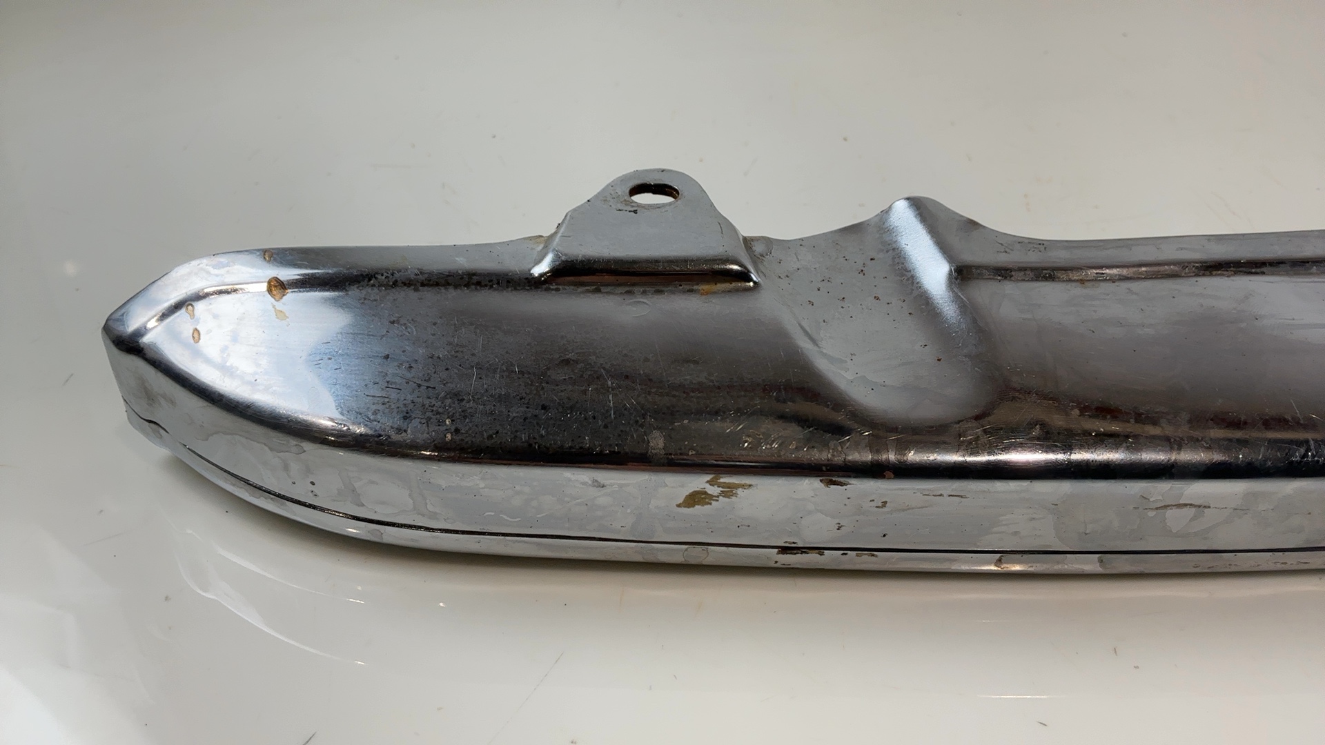 Kawasaki KH125 125 CC Chrome Chain Cover Guard 1975-1998 OEM 36013-014 - Image 5