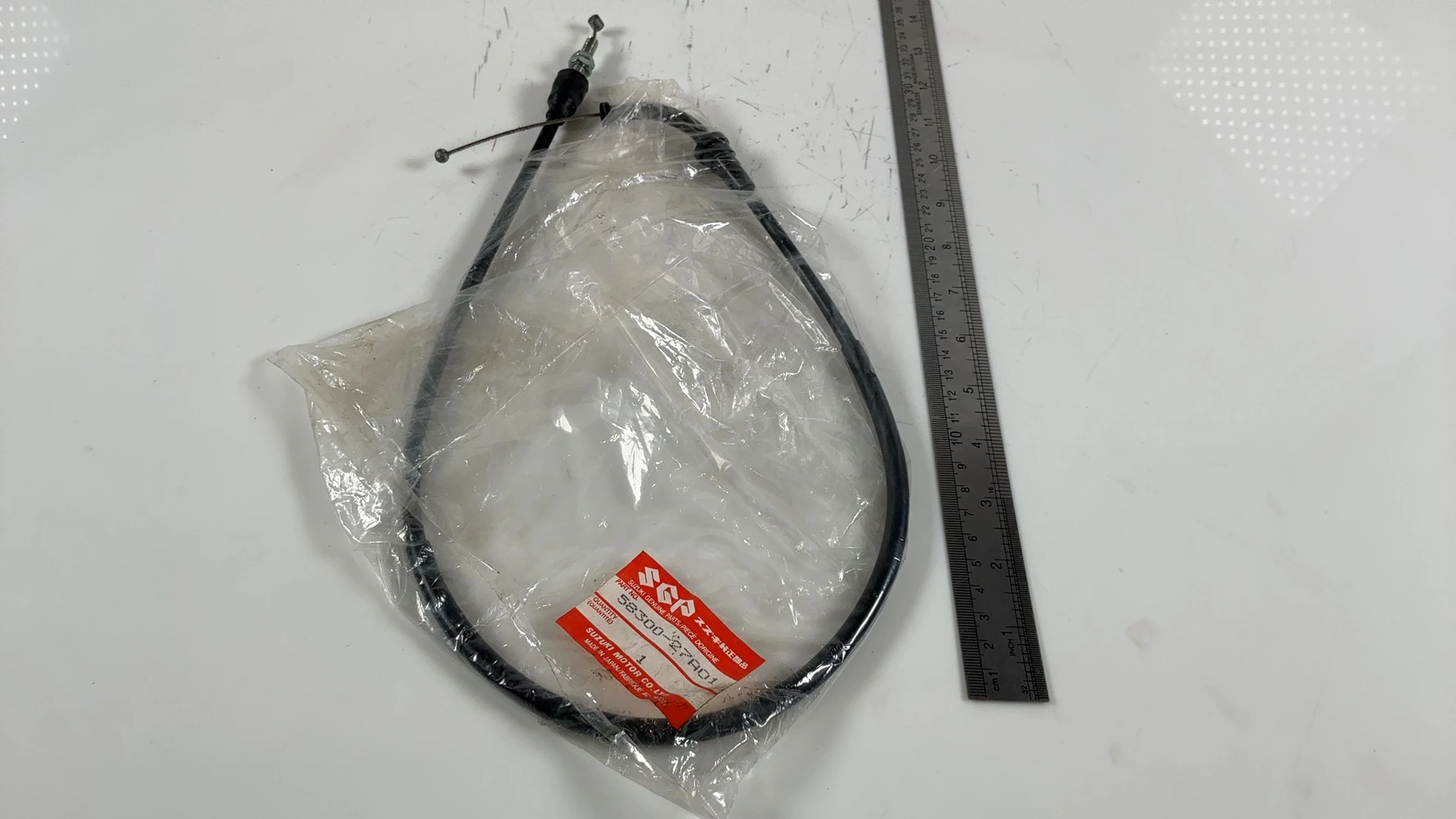 Suzuki GSX-R 750 GSXR750 750cc Throttle Cable A Open 1985 OEM 58300-27A01 - Image 3