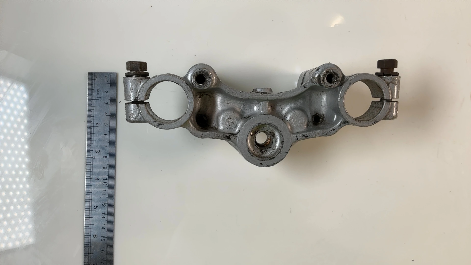 Suzuki TS50 ER TS50ERK Upper Fork Bridge Triple Tree Yoke 1979-83 OEM 51311-26500 - Image 4