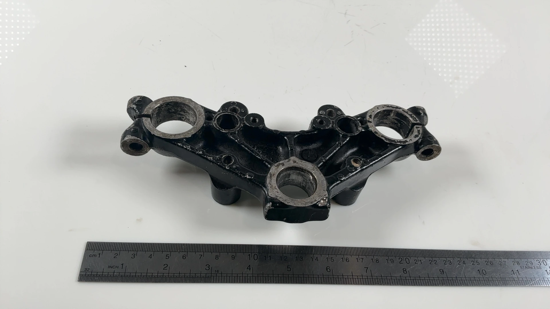 Yamaha RD125LC RD125 Upper Triple Clamp Fork Bridge 1982-84 OEM 10W-23435-00-98 - Image 5