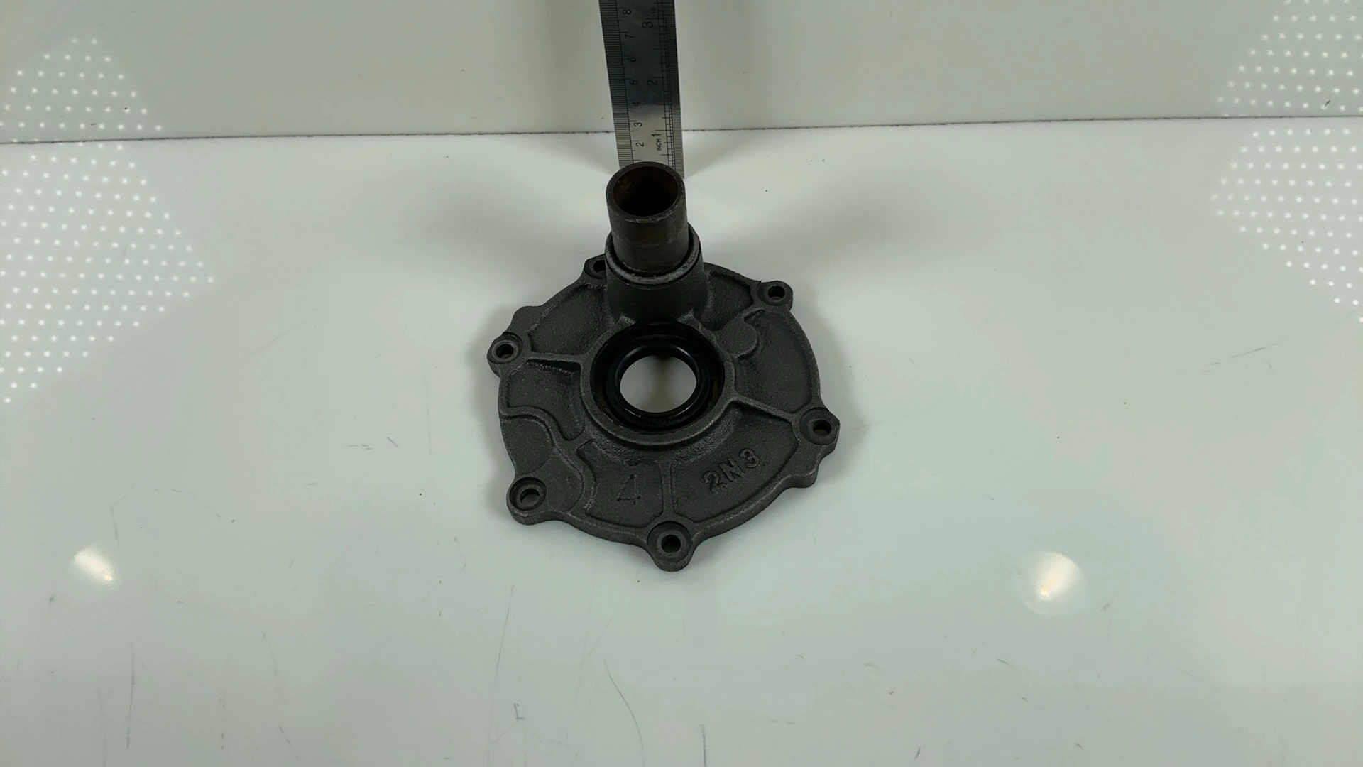 Yamaha L2 Super YB100 Engine Rotary Valve Intake Cover 1976-81 OEM 2N3-13551-00 - Image 9