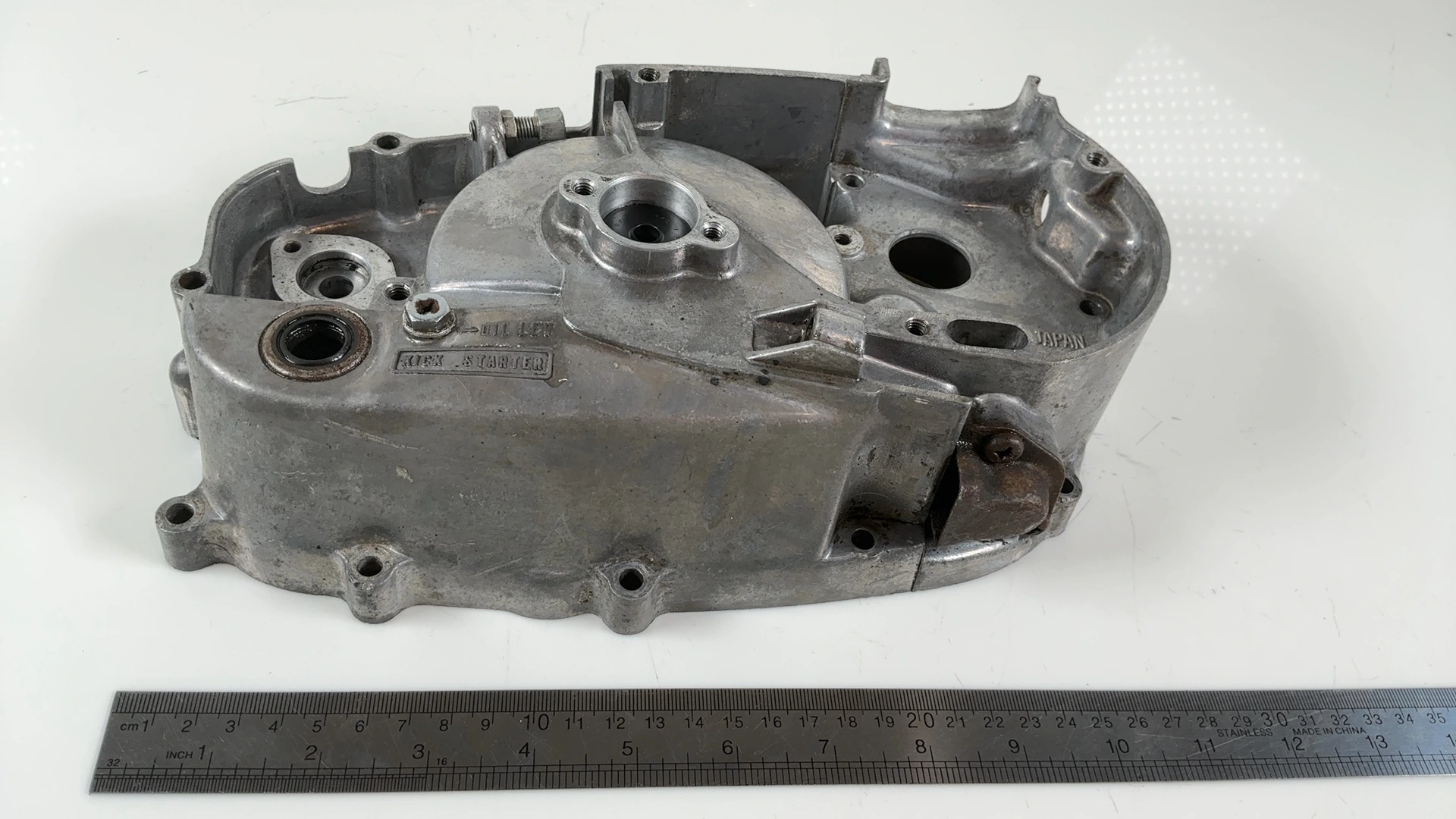 Kawasaki KM100 100cc Clutch Cover 1976 1977 OEM 14032-1017 - Image 5