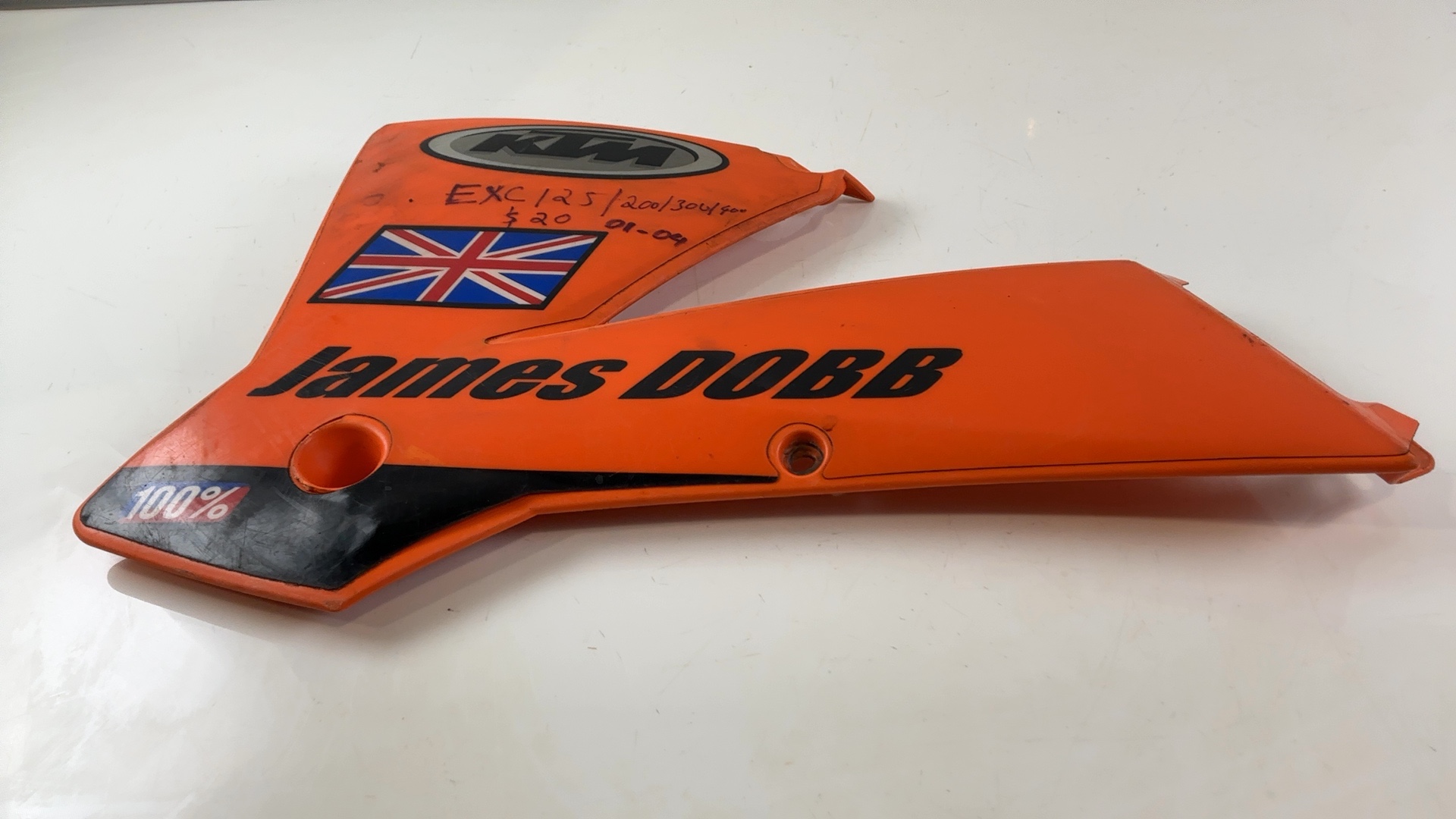 KTM EXC 125 200 300 400 Radiator Shroud Spoiler Left Side 2001-2004 50308150000 - Image 4