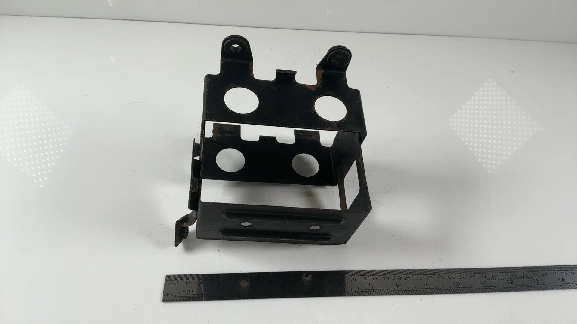 Kawasaki Z250FT KZ250A 250cc Battery Box Case Bracket 1979-1982 OEM 32097-1021 - Image 5