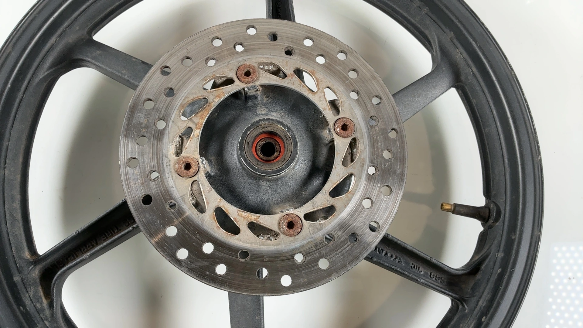 Honda CBR 125 R 125cc Rear Wheel Rim 2004-2010 OEM 42650-KPP-901ZA Enkei 89S - Image 11