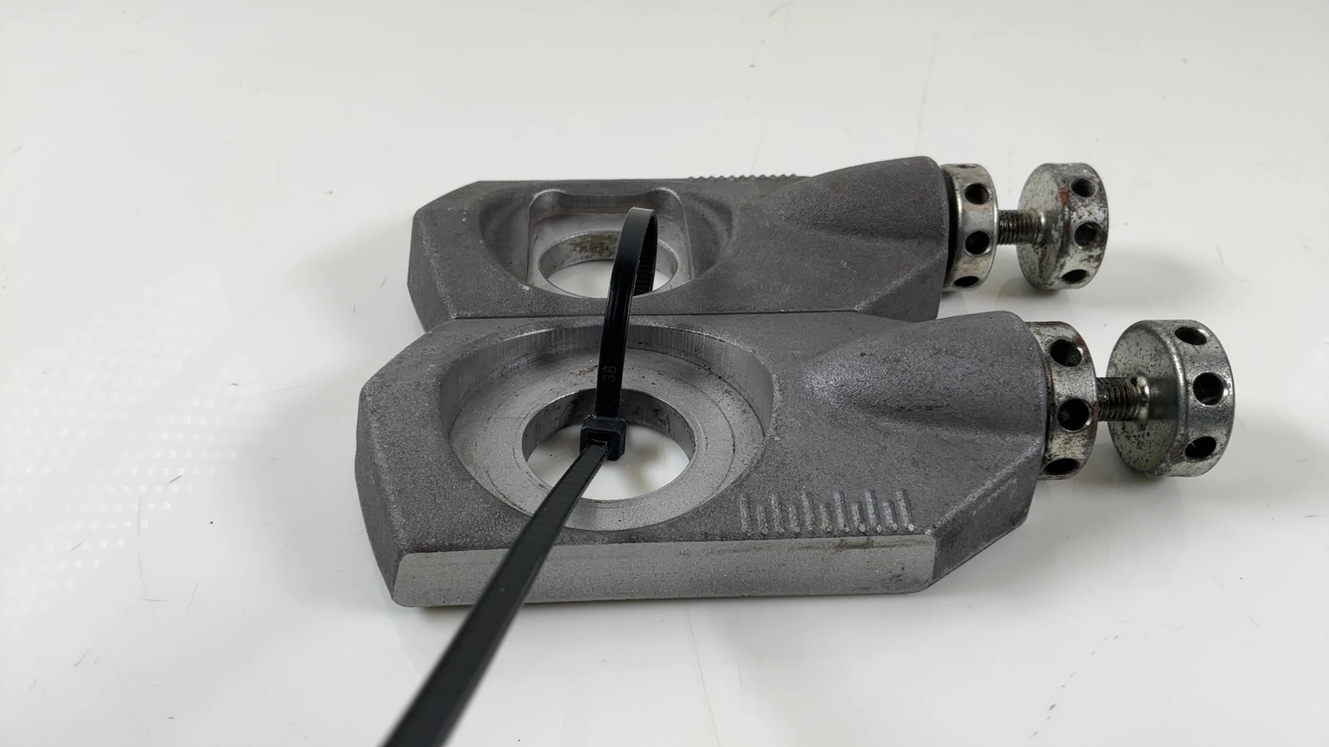 Ducati 749 999 749cc 999cc Swingarm Chain Adjuster Block 2003 2004 OEM 37310353A - Image 5