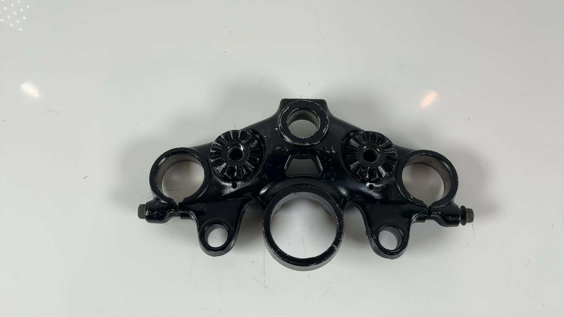 Yamaha XJ600 51J 600cc Upper Fork Triple Clamp Bridge 1984-1991 33M-23435-00-98 - Image 2