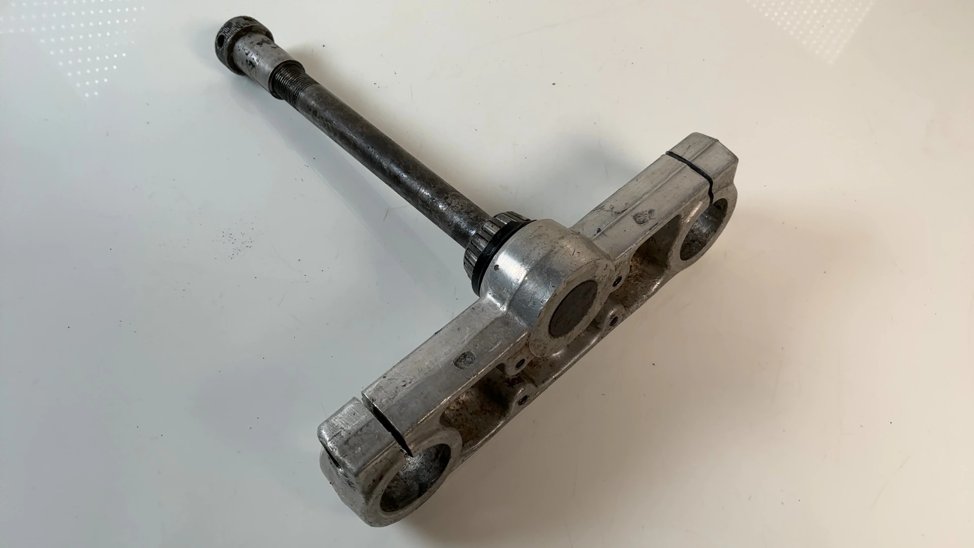 Can-Am MX-6 MX6 125cc Lower Triple Tree Fork Clamp 1980 OEM N/A Marzocchi - Image 5