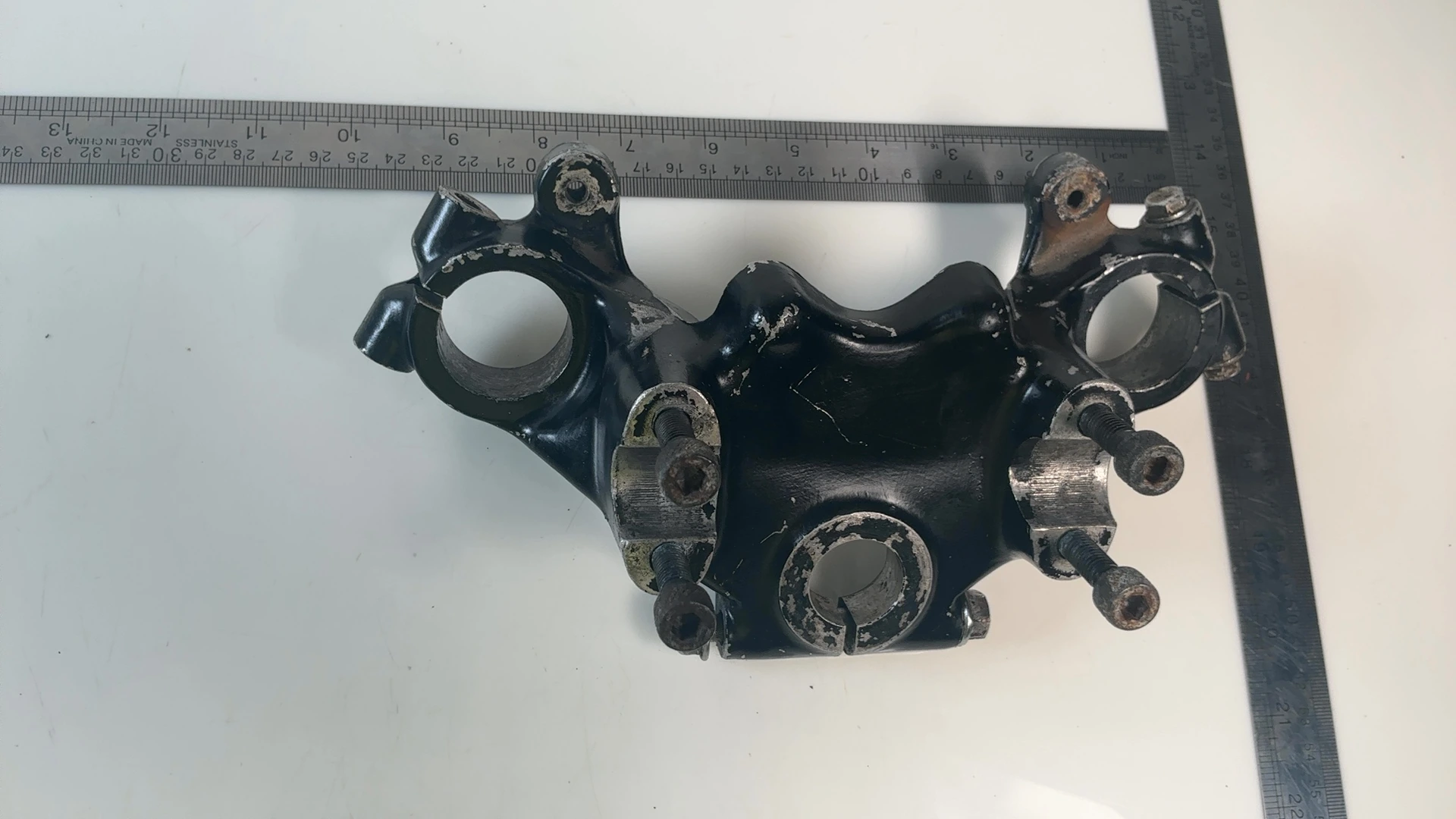 Honda CX500 Custom Deluxe Upper Triple Tree Fork Clamp 1978-1981 OEM 53230-415 - Image 4