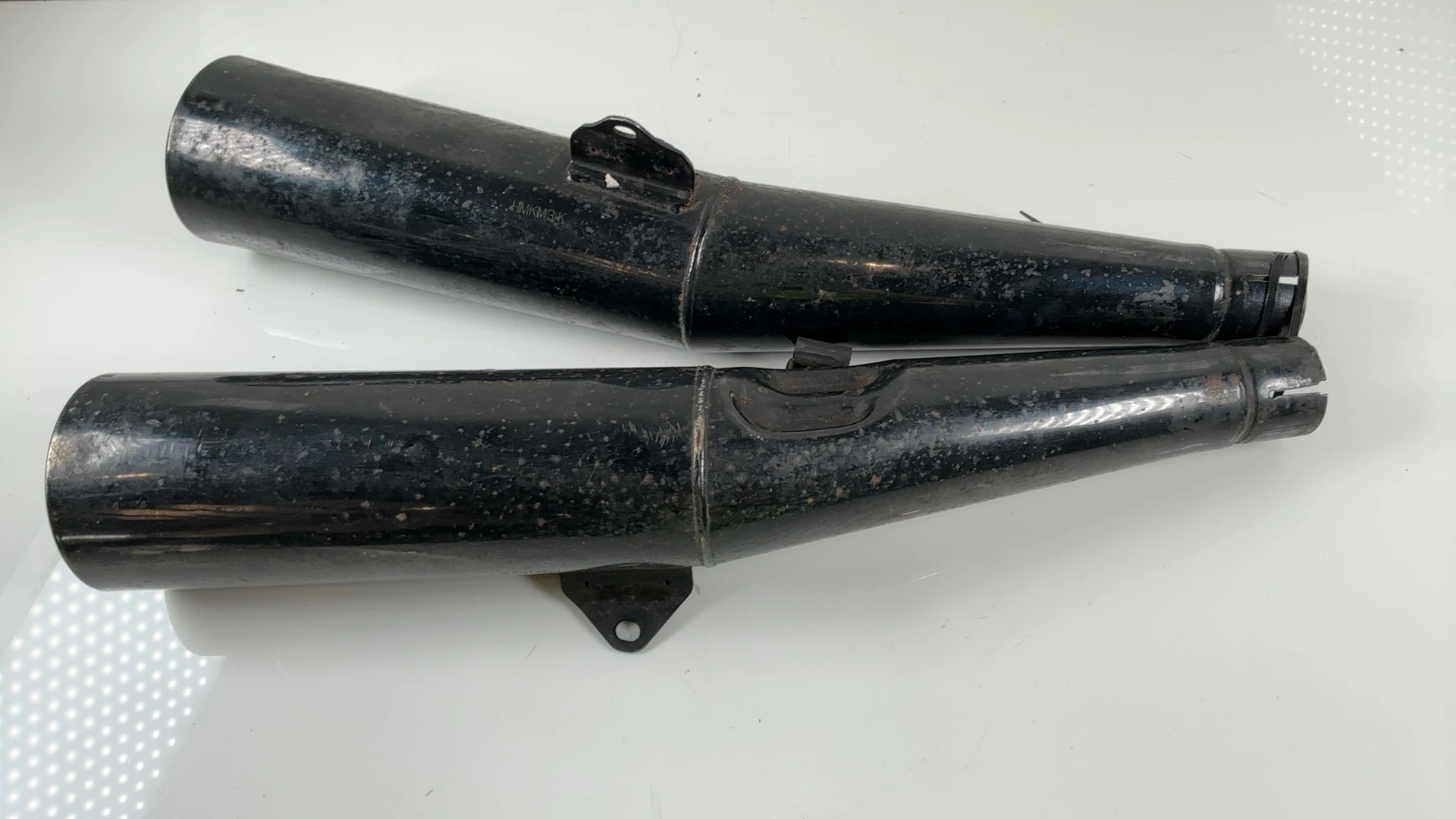 Honda Interceptor VF500F 500cc Exhaust Mufflers 1984-1986 OEM MJ8 Pair SANKEI