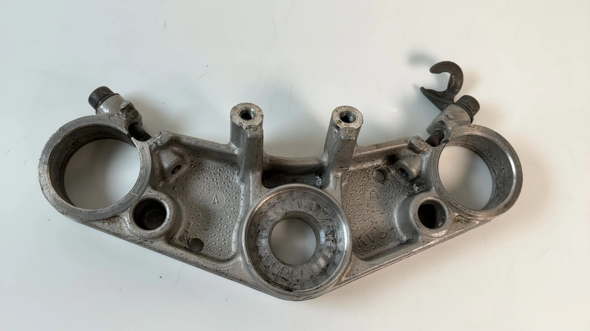 Honda CBR400RR NC23 400cc Upper Fork Bridge Yoke 1986-1989 OEM 53300-KV0-000 - Image 2