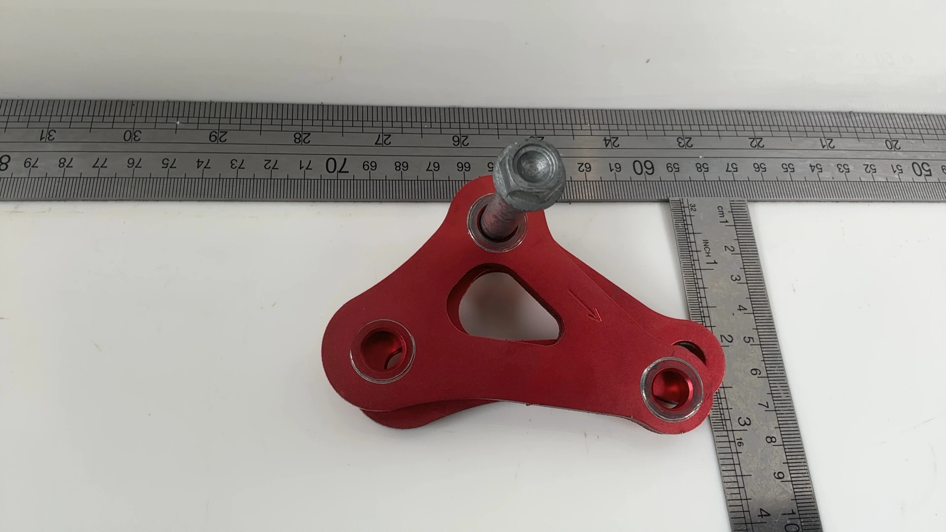 Aprilia RSV4 Factory 1100 Rear Shock Linkage Plate 2021-2026 OEM 2B003744 Red - Image 3