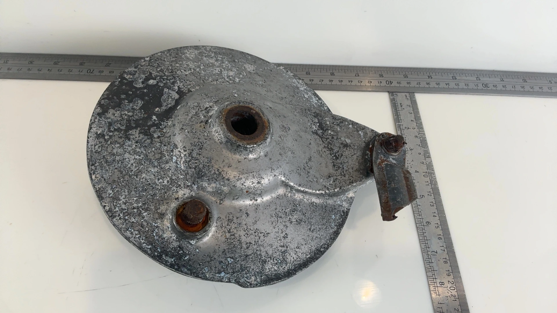 Yamaha XS1 XS650 653cc Rear Brake Drum Plate 1970-1971 OEM 256-25321-00 - Image 4