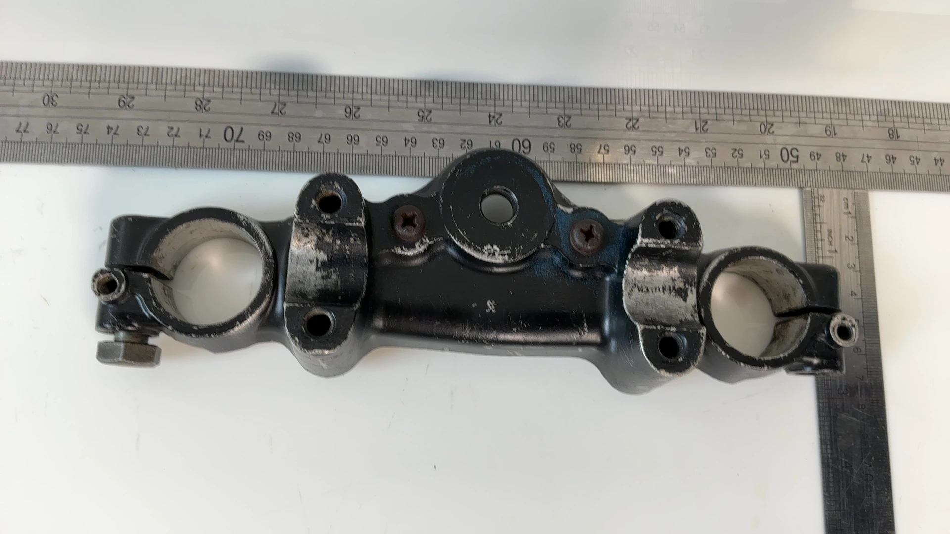 Suzuki TS100 TS100X 100cc Upper Fork Triple Tree Yoke 1980 1981 OEM 51311-48500 - Image 3