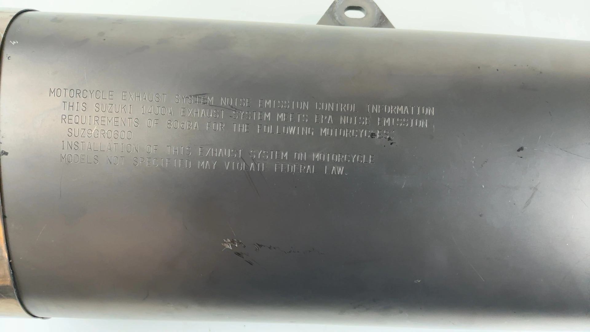 Suzuki GSXR 600 14J0A 600cc Exhaust Muffler 2011-2025 OEM 14310-14J00 - Image 4
