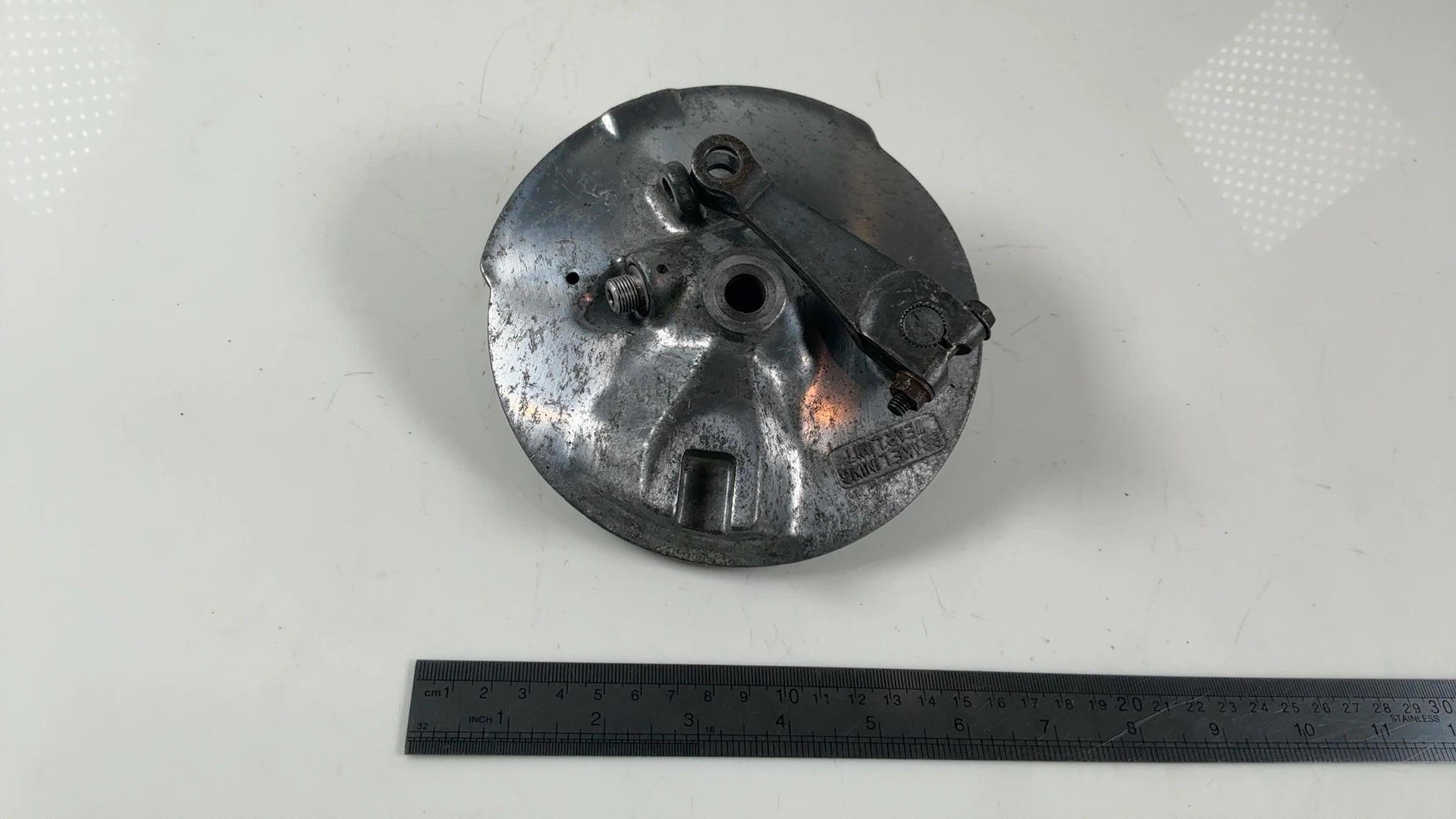 Suzuki TC125 Prospector 125 CC Front Brake Plate 1974-1975 OEM 54210-28001 - Image 5