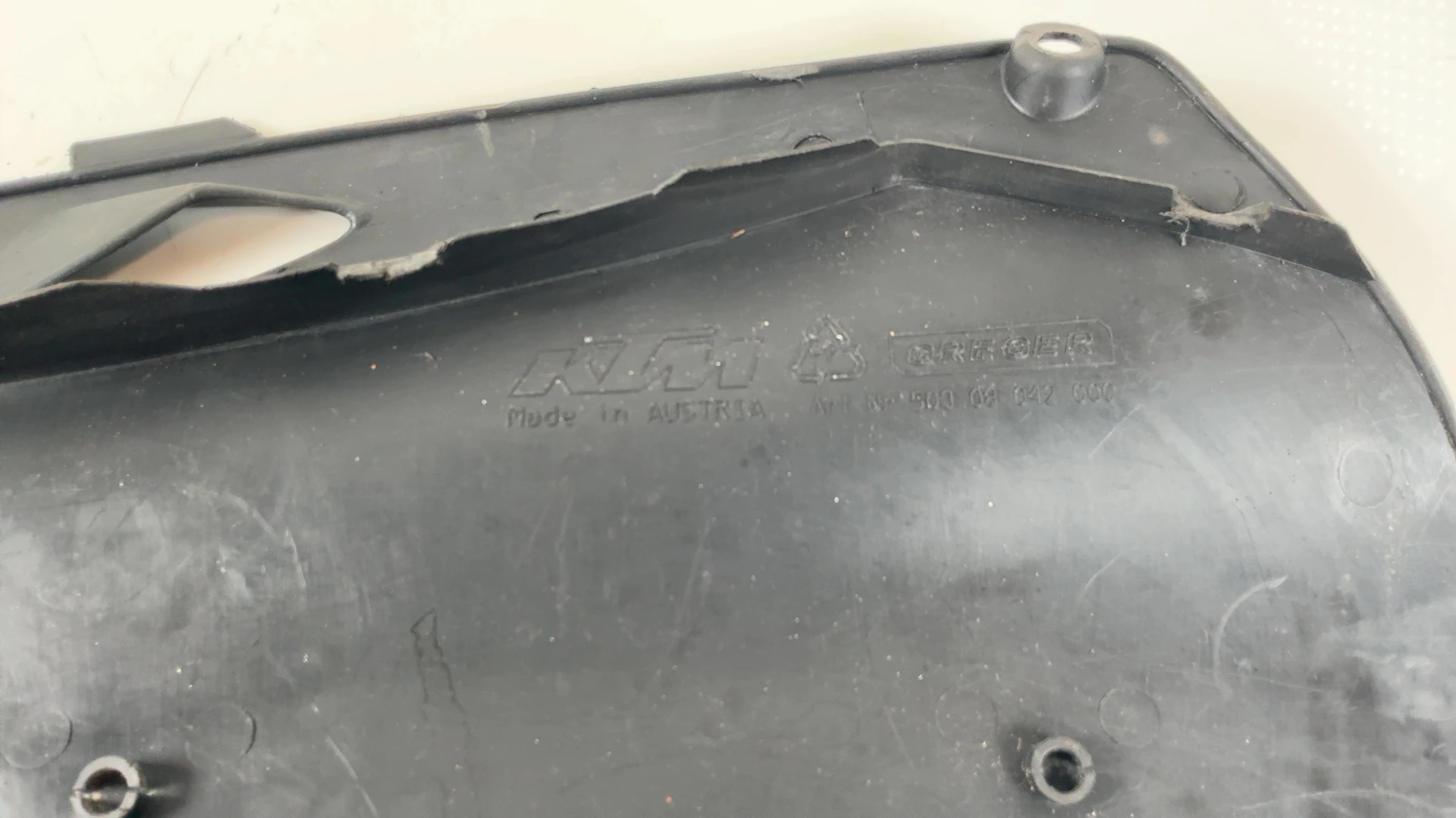 KTM EXC SX 125 250 300 Right Side Panel Cover Plastic 1998-2003 OEM 50308042000 - Image 6