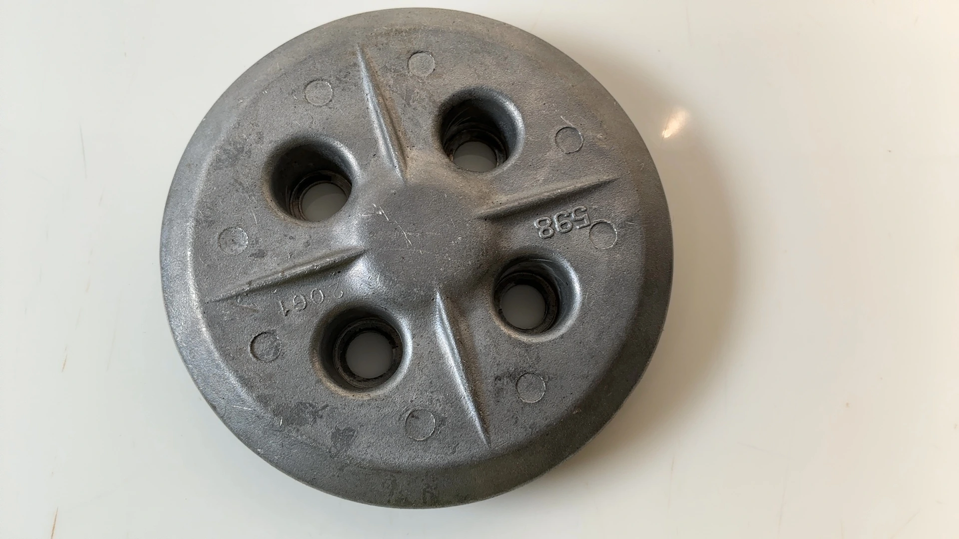 Yamaha YZ80 YZ 80 80cc Clutch Pressure Plate 1974-1982 OEM 598-16351-00 2C61 - Image 5