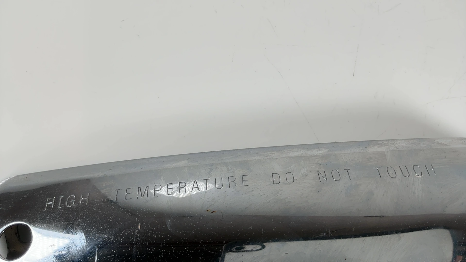 Peugeot LXR 125 200 Exhaust Muffler Heat Shield Guard Cover 2009-13 OEM 801366 - Image 6