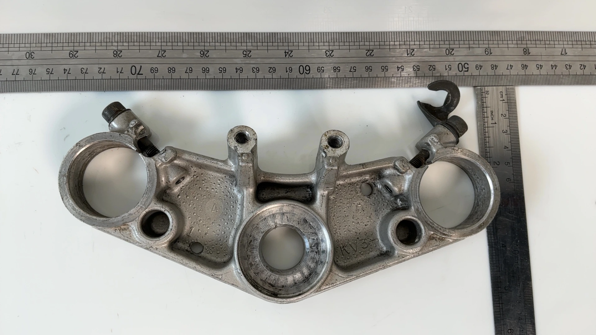 Honda CBR400RR NC23 400cc Upper Fork Bridge Yoke 1986-1989 OEM 53300-KV0-000 - Image 3